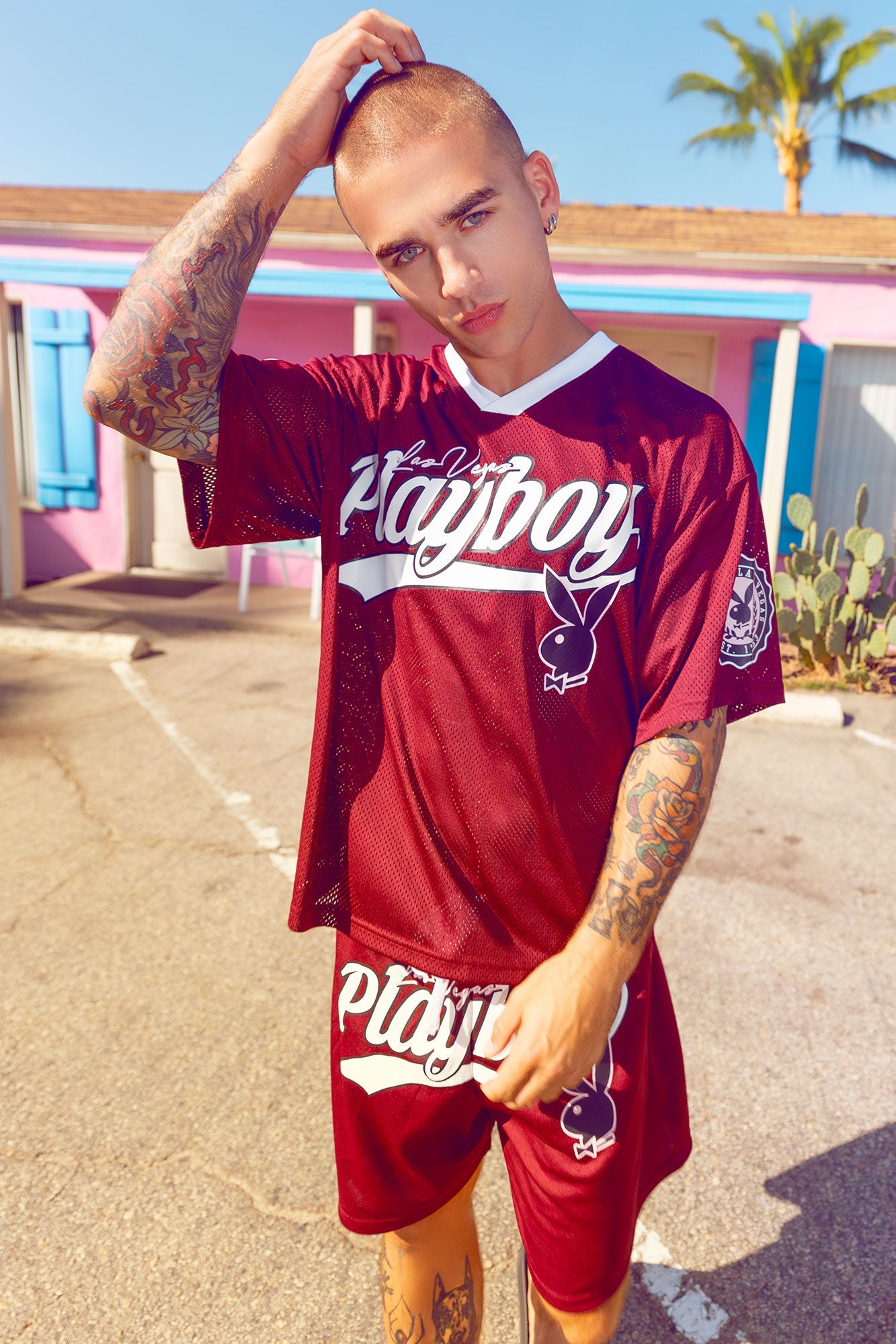 Playboy Graphic Mesh Jersey