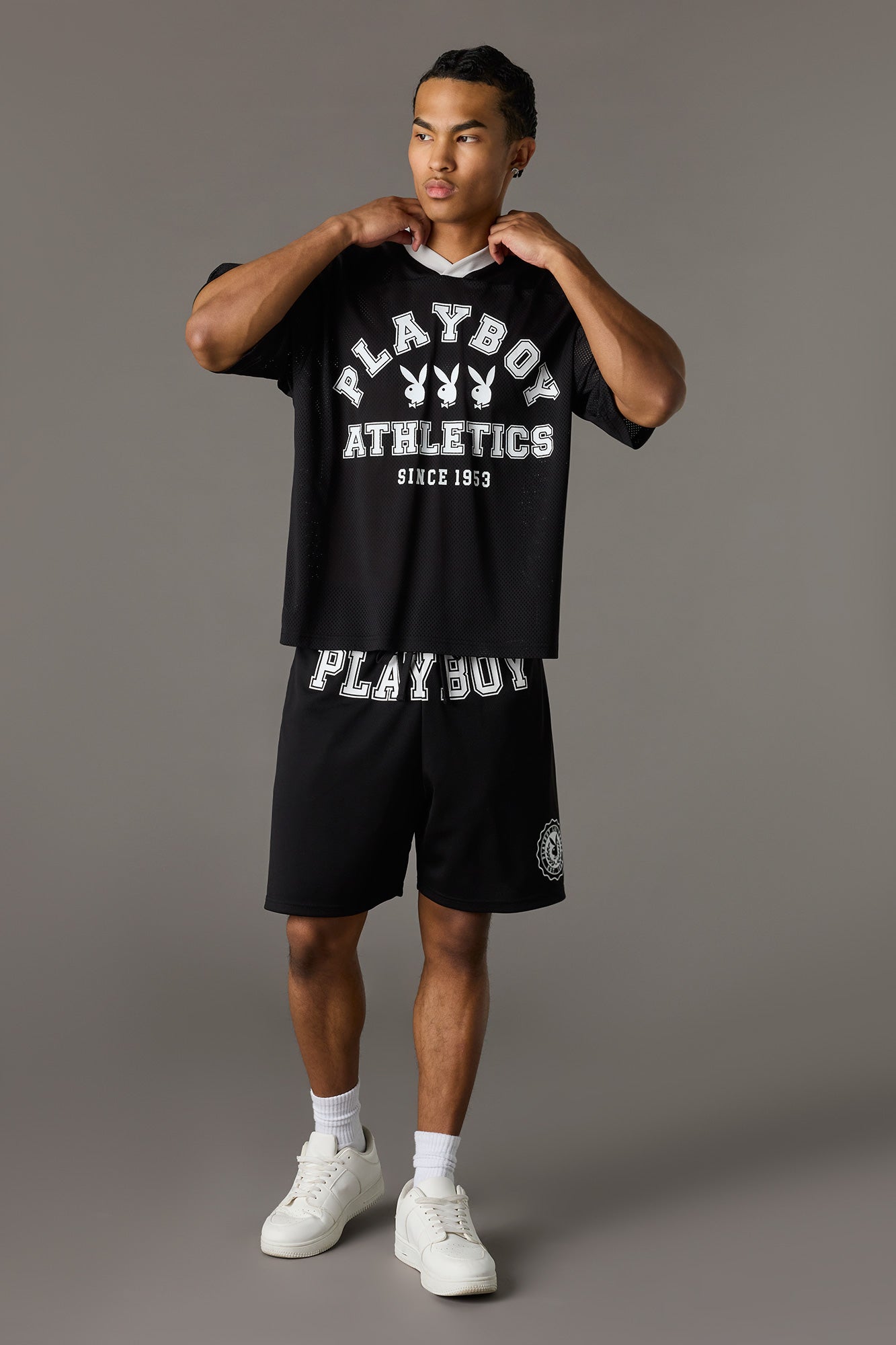 Playboy Graphic Mesh Short