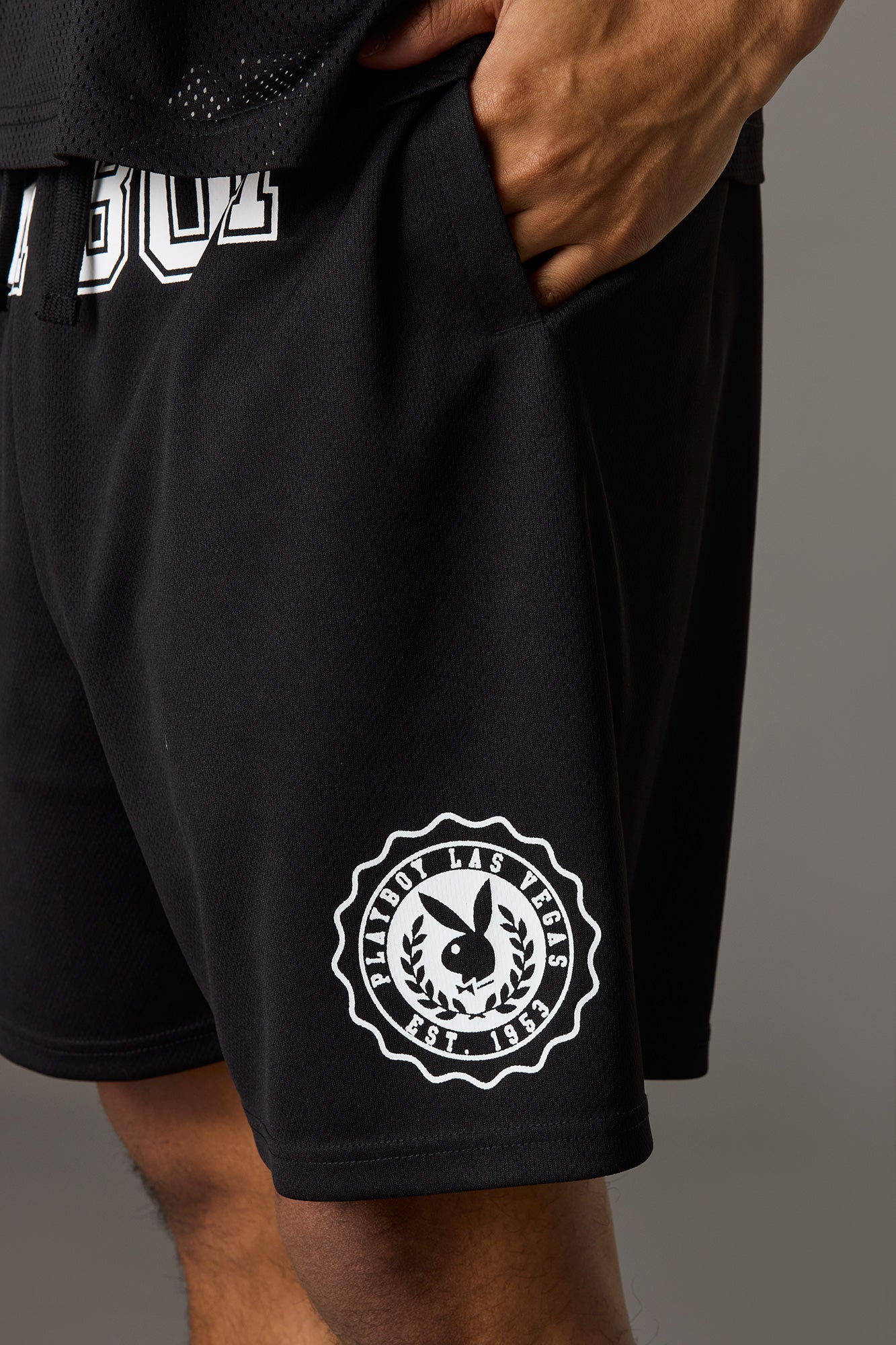 Playboy Graphic Mesh Short