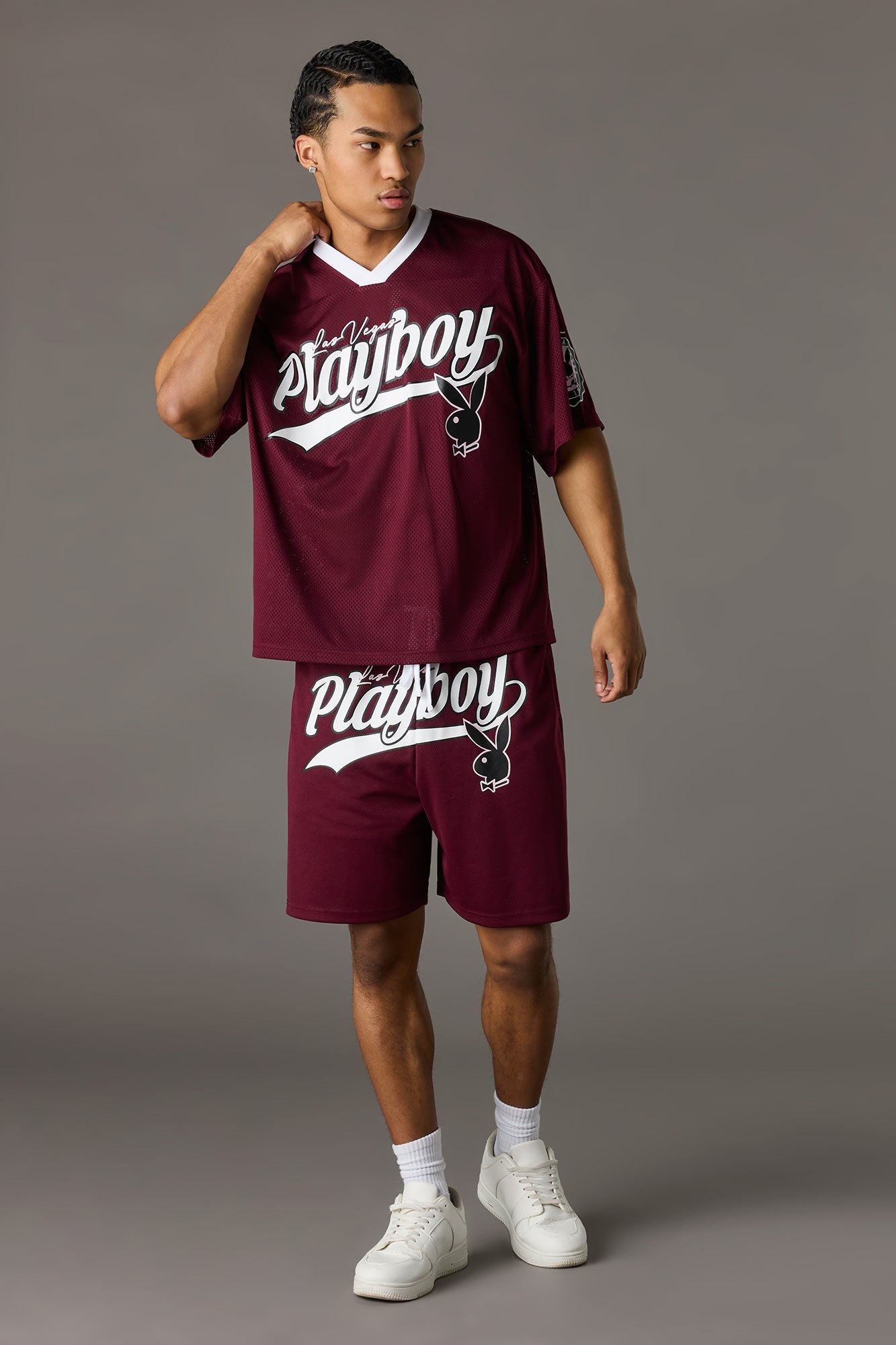 Playboy Graphic Mesh Short
