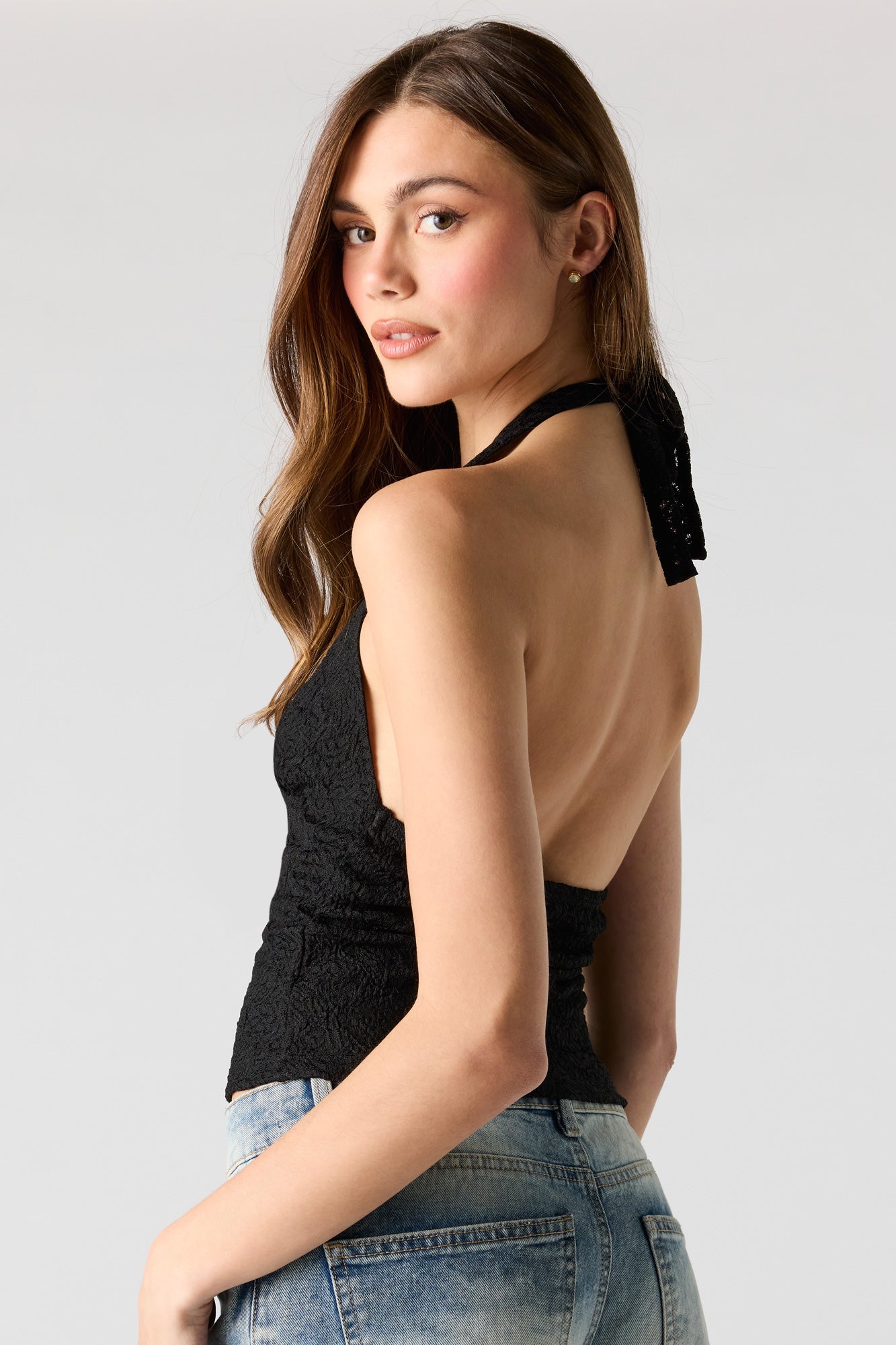 Lace Halter Top