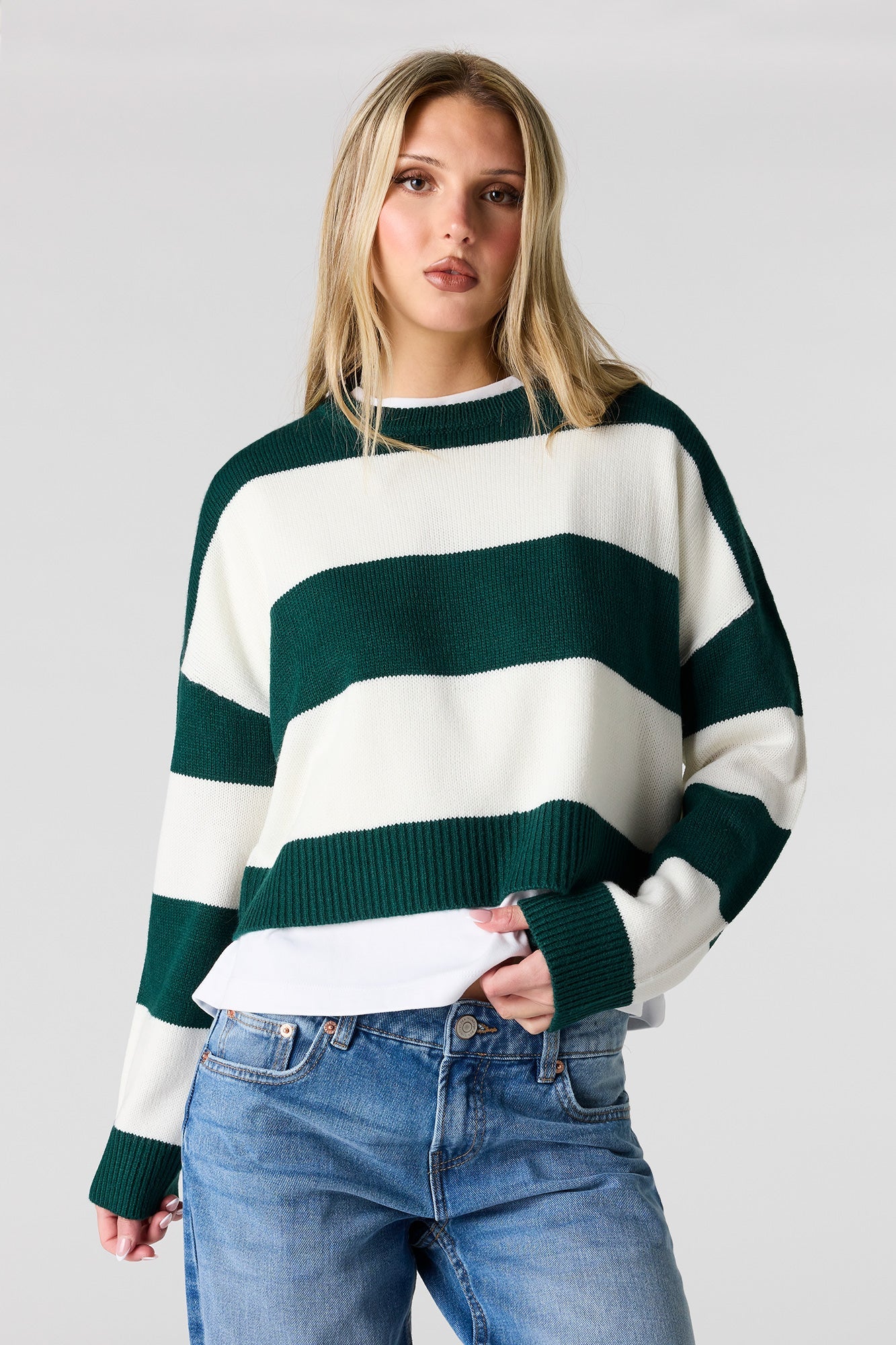 Striped Boxy Sweater