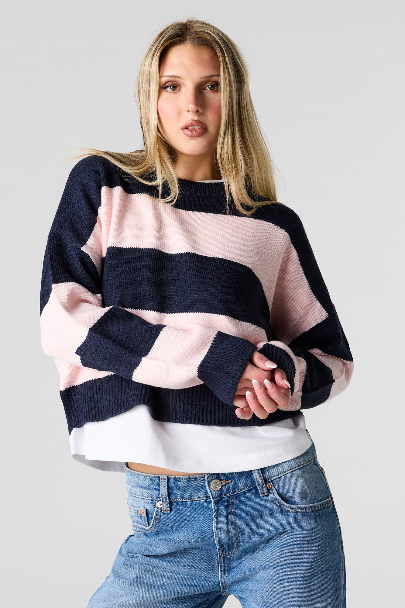 Striped Boxy Sweater