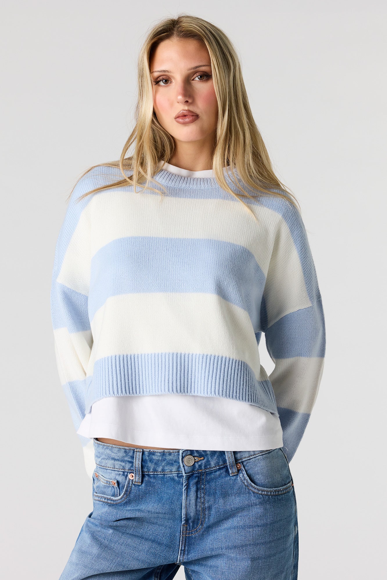 Striped Boxy Sweater