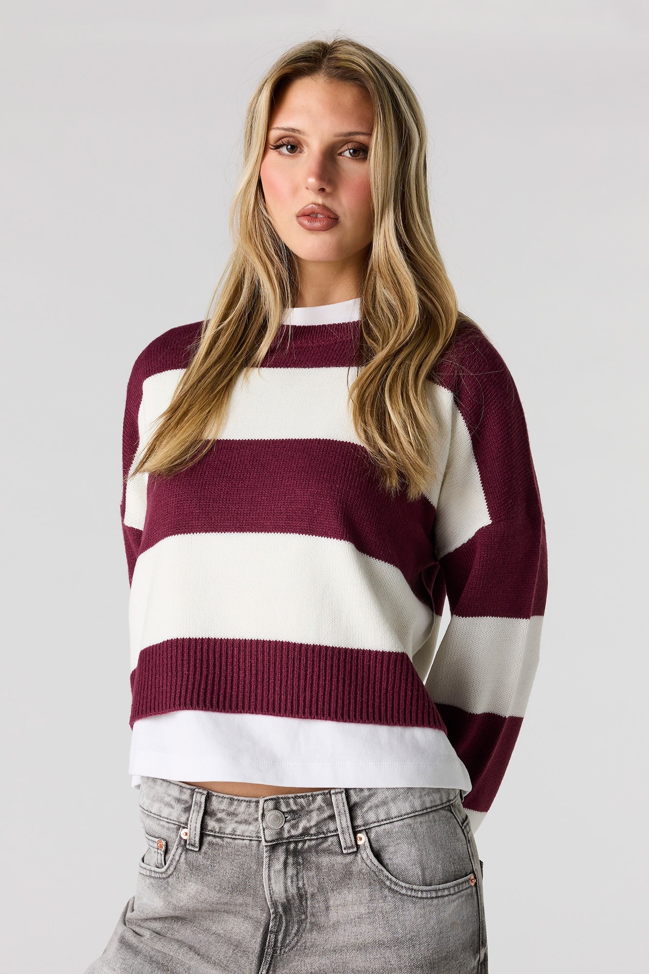 Striped Boxy Sweater