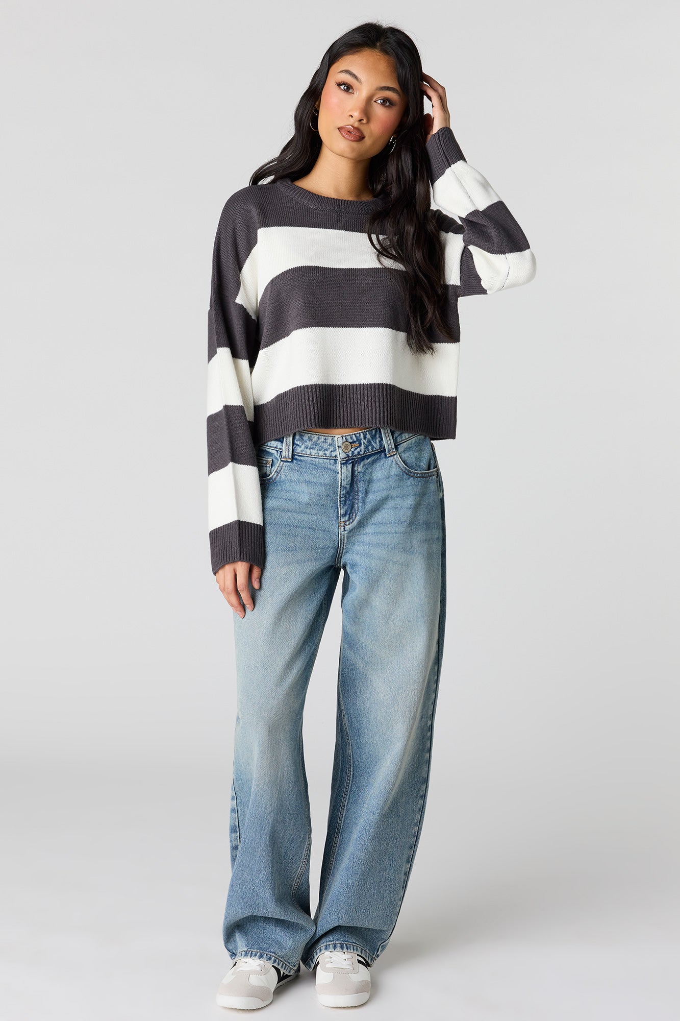 Striped Boxy Sweater