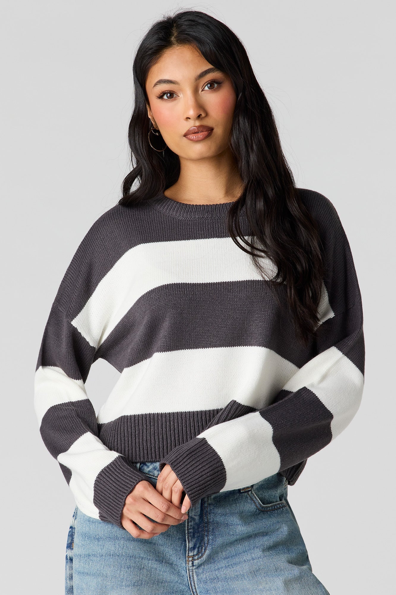Striped Boxy Sweater