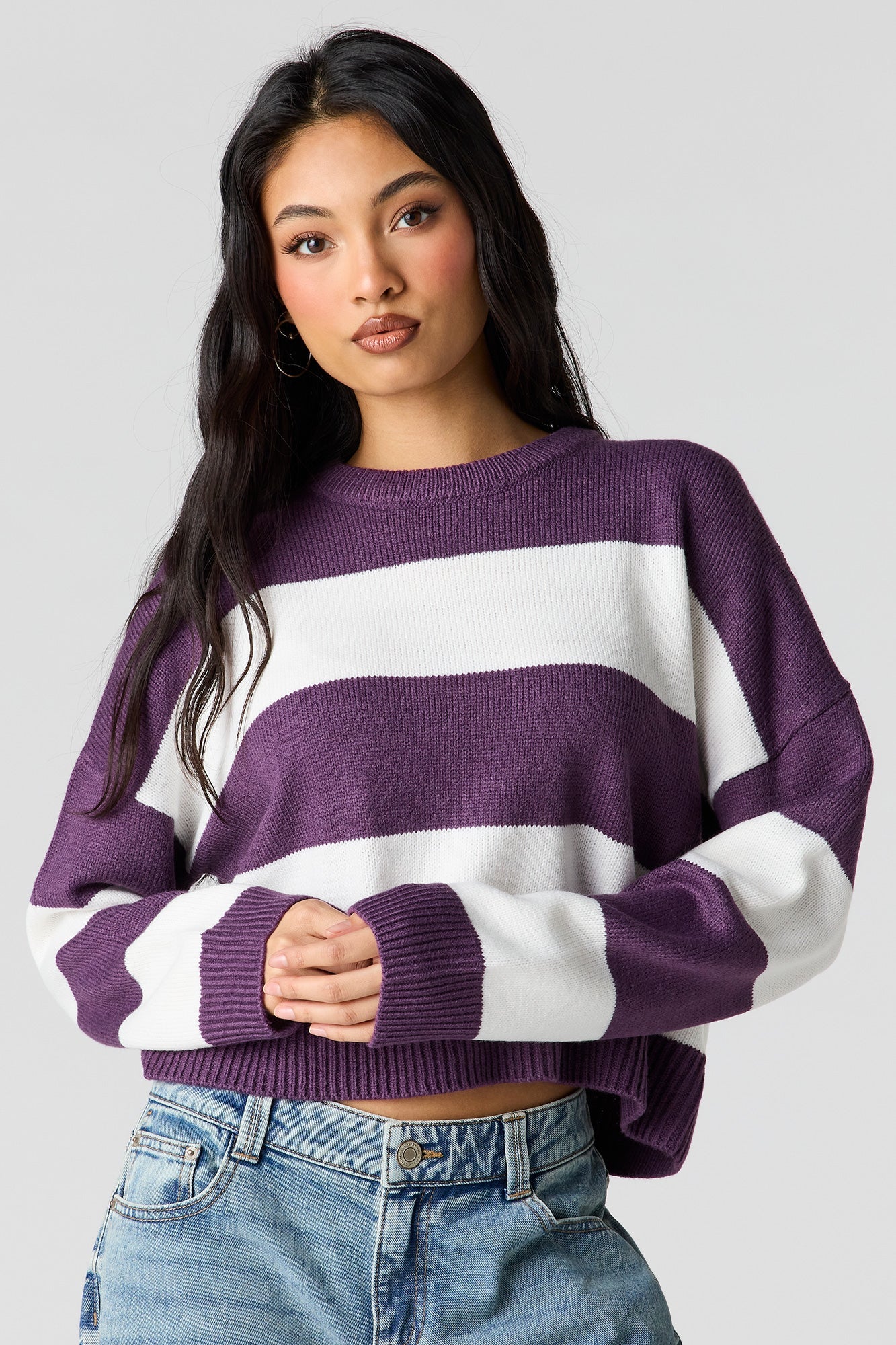 Striped Boxy Sweater