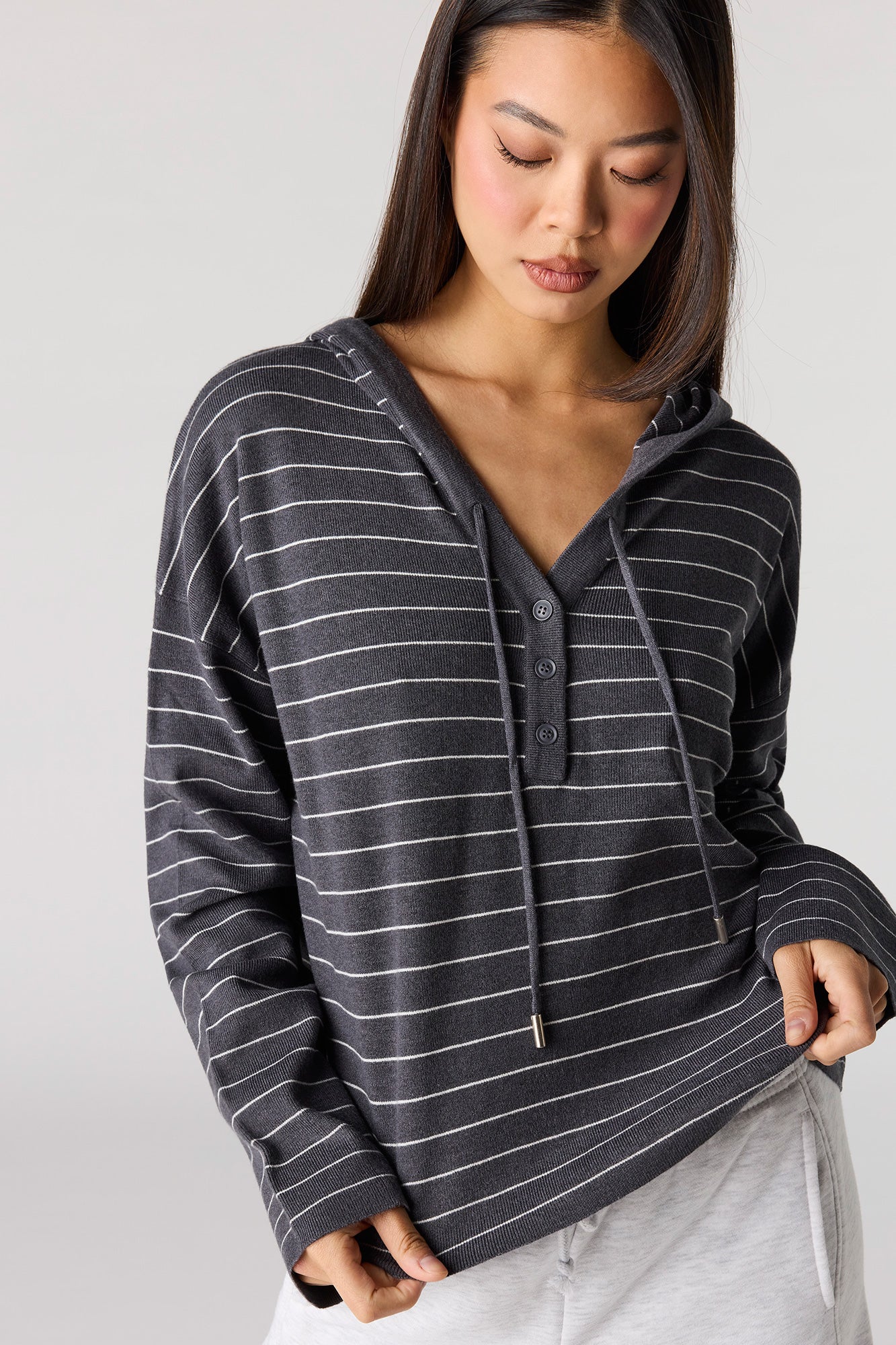 Striped Hooded Sweater