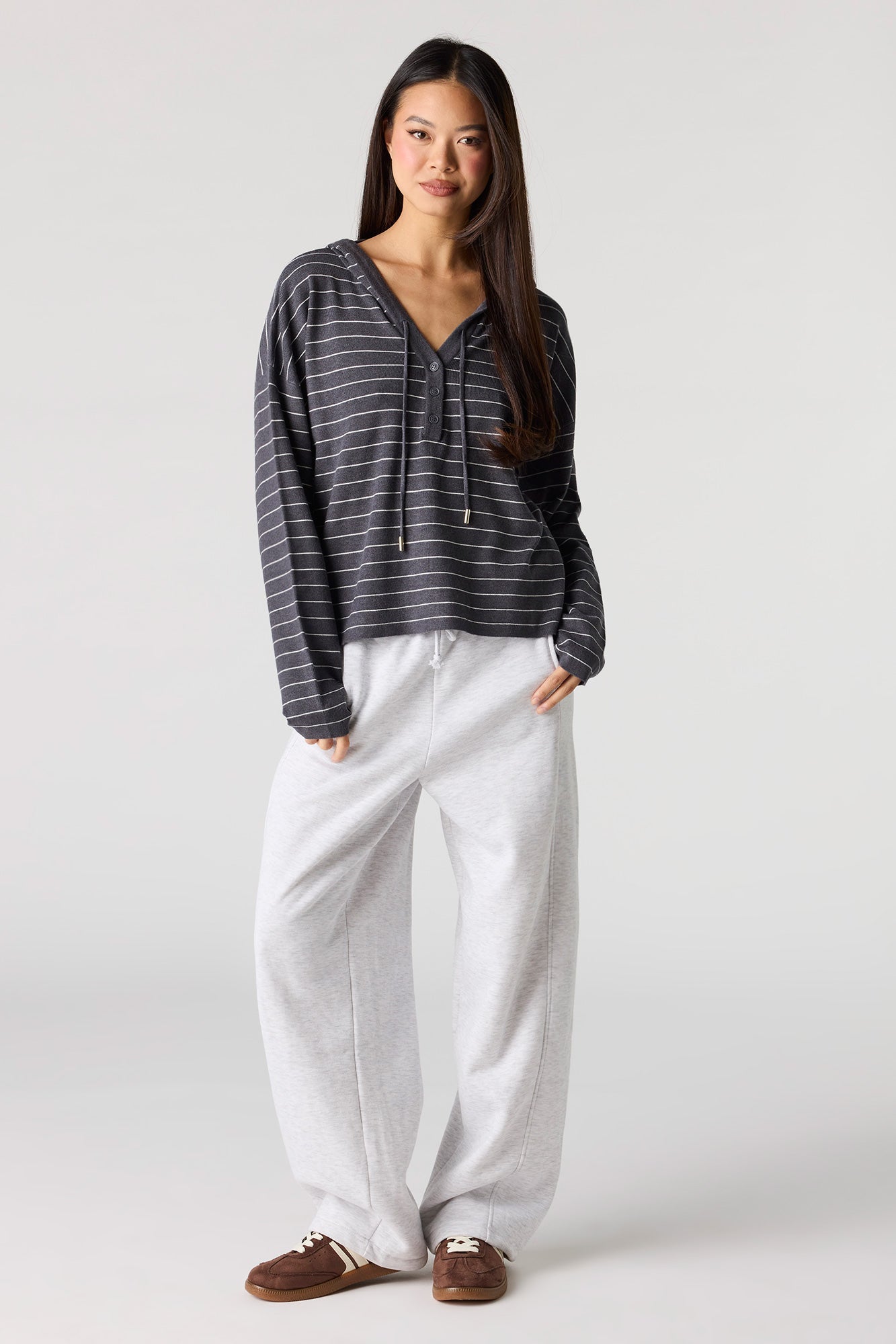 Striped Hooded Sweater