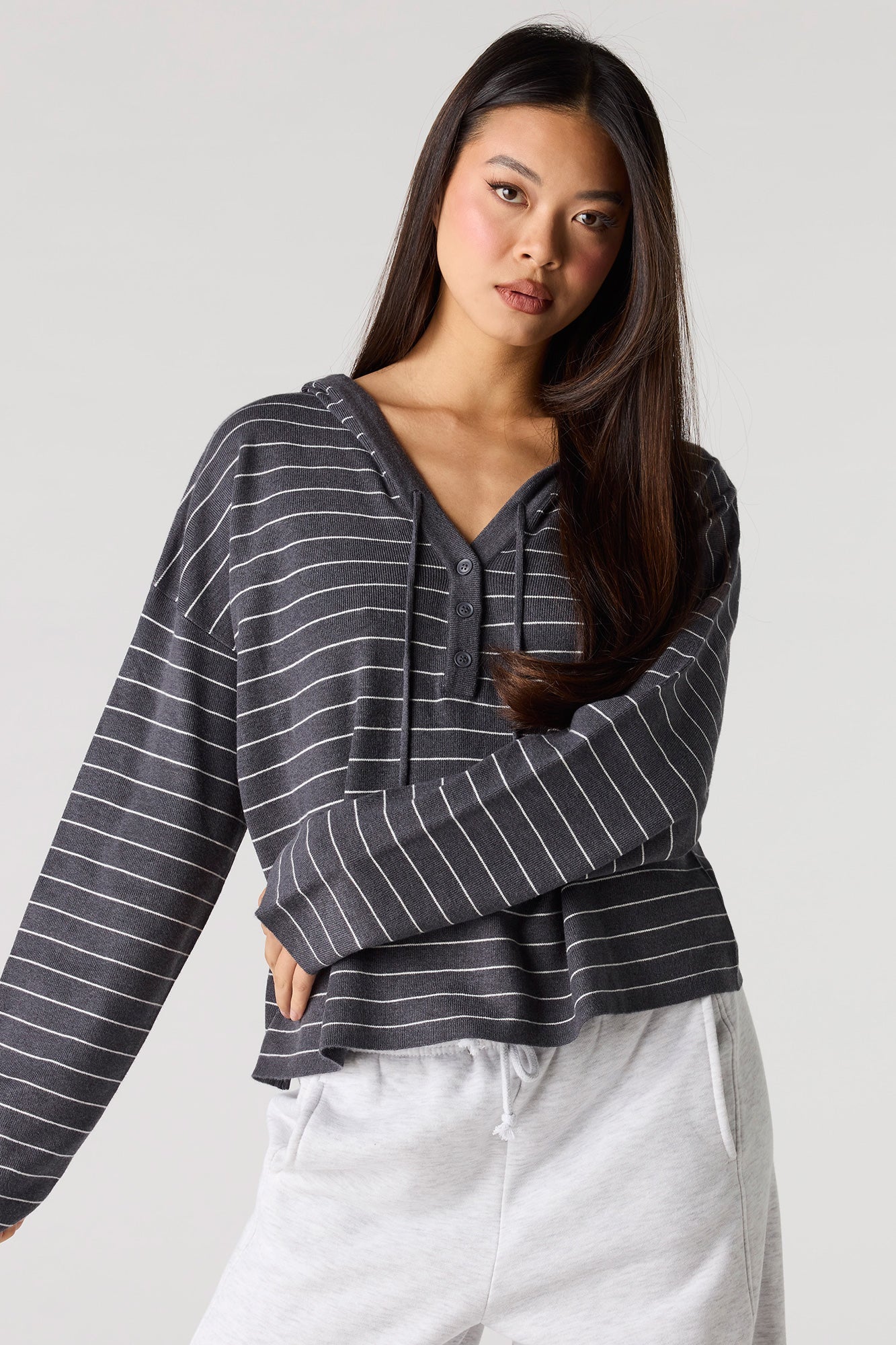 Striped Hooded Sweater
