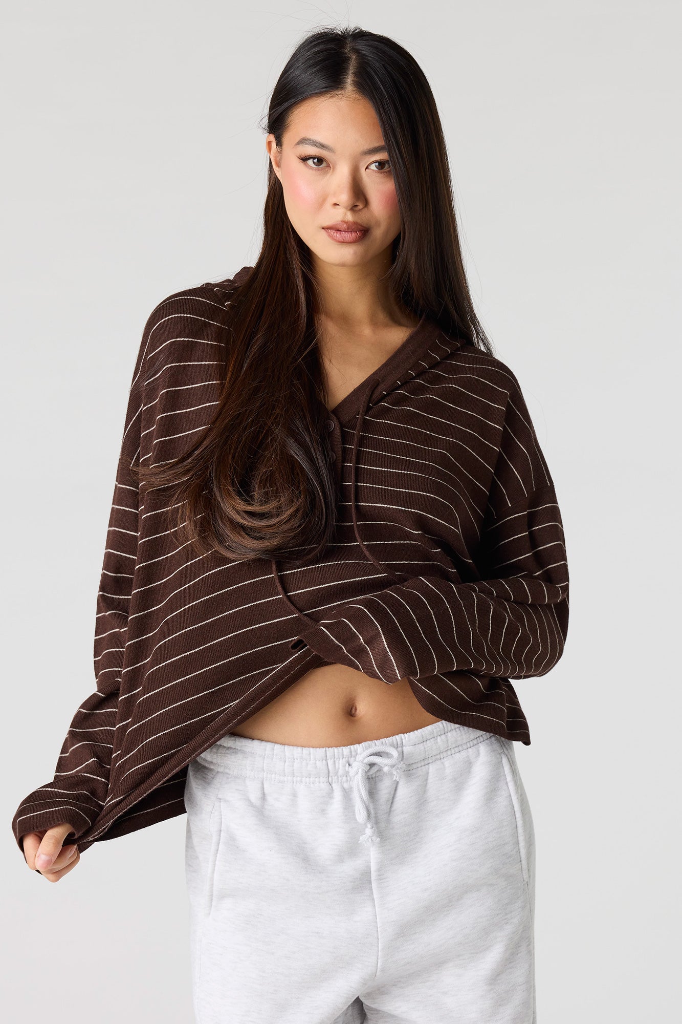 Striped Hooded Sweater