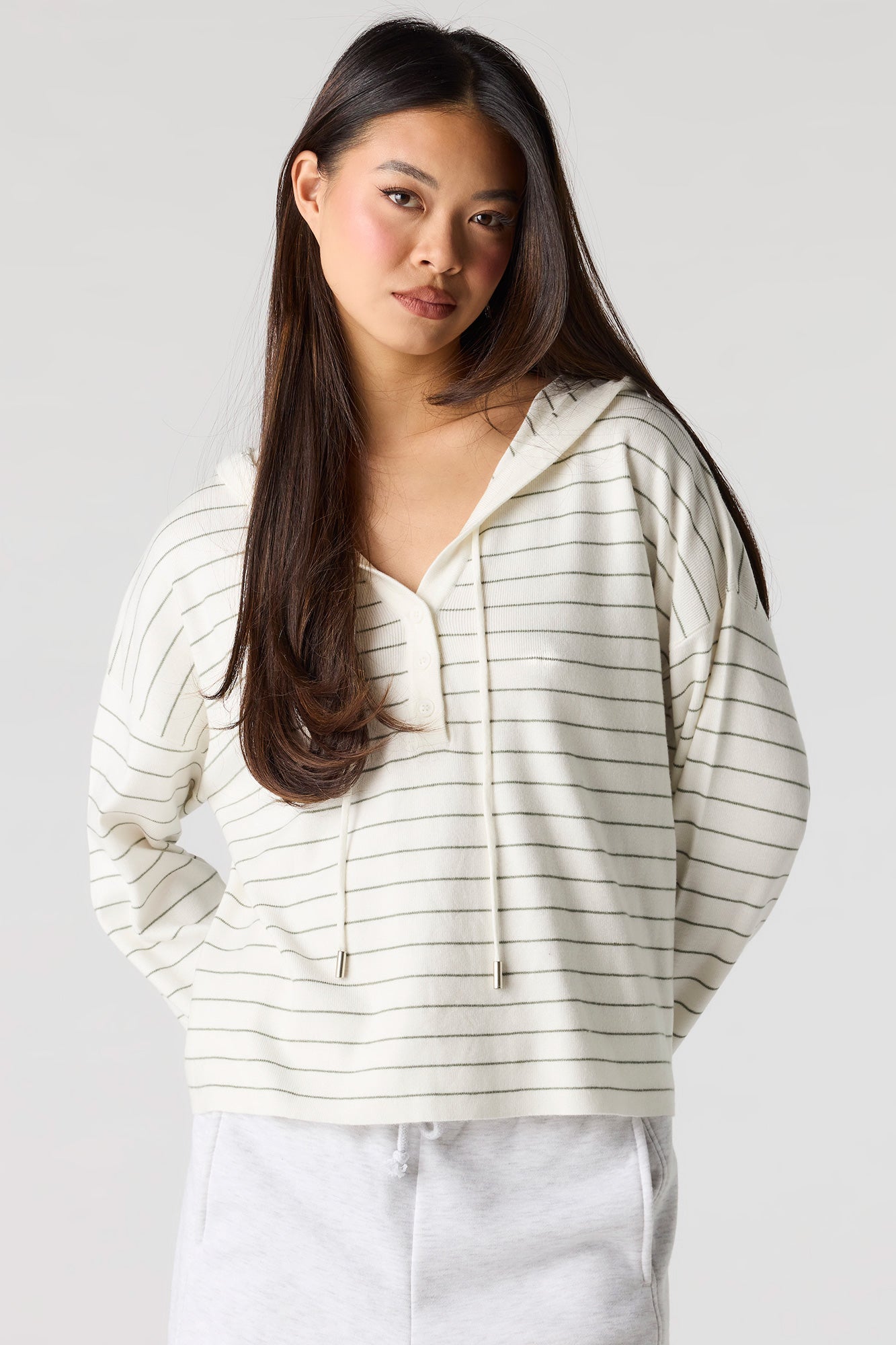 Striped Hooded Sweater