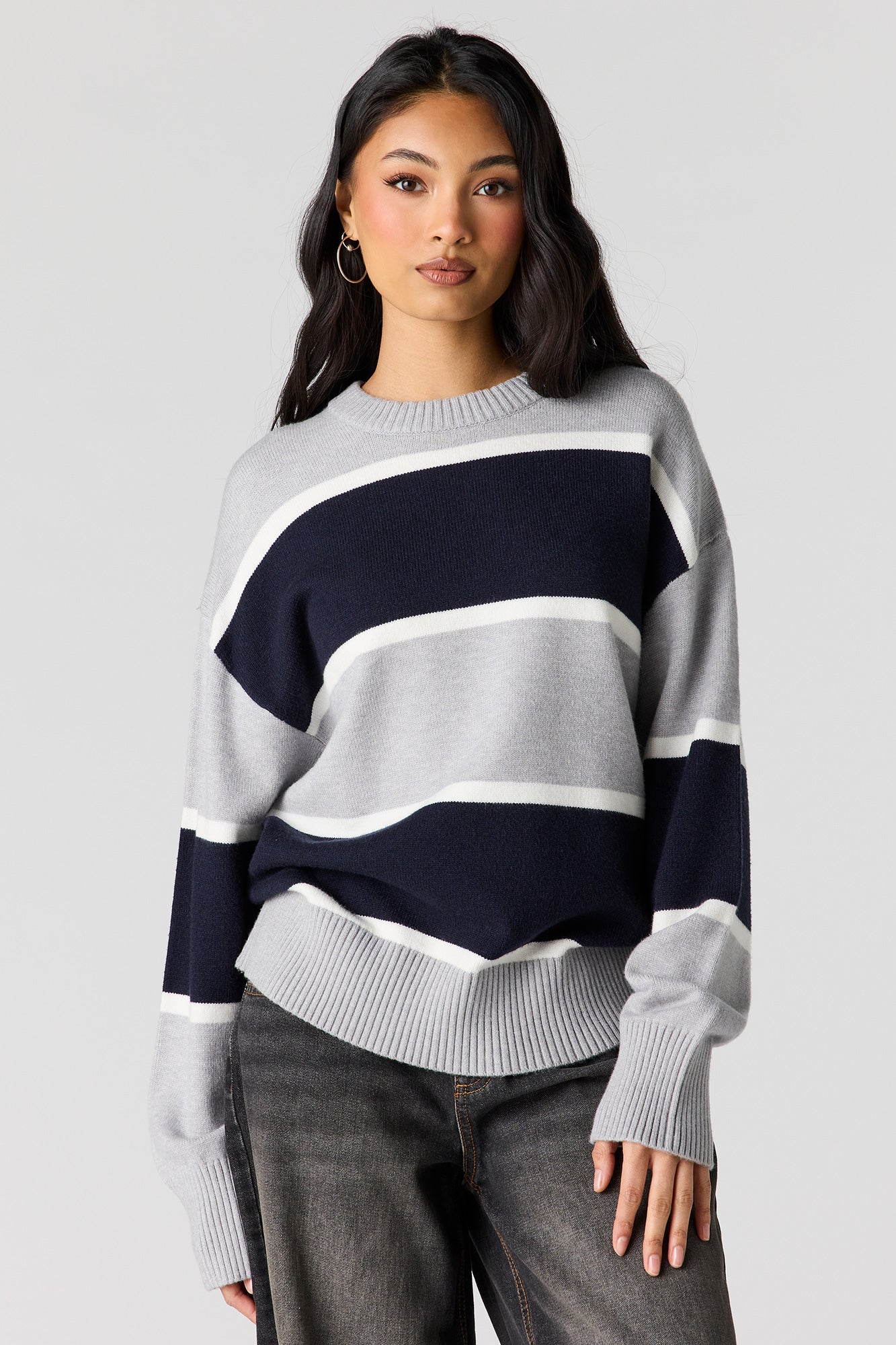 Striped Oversized Sweater