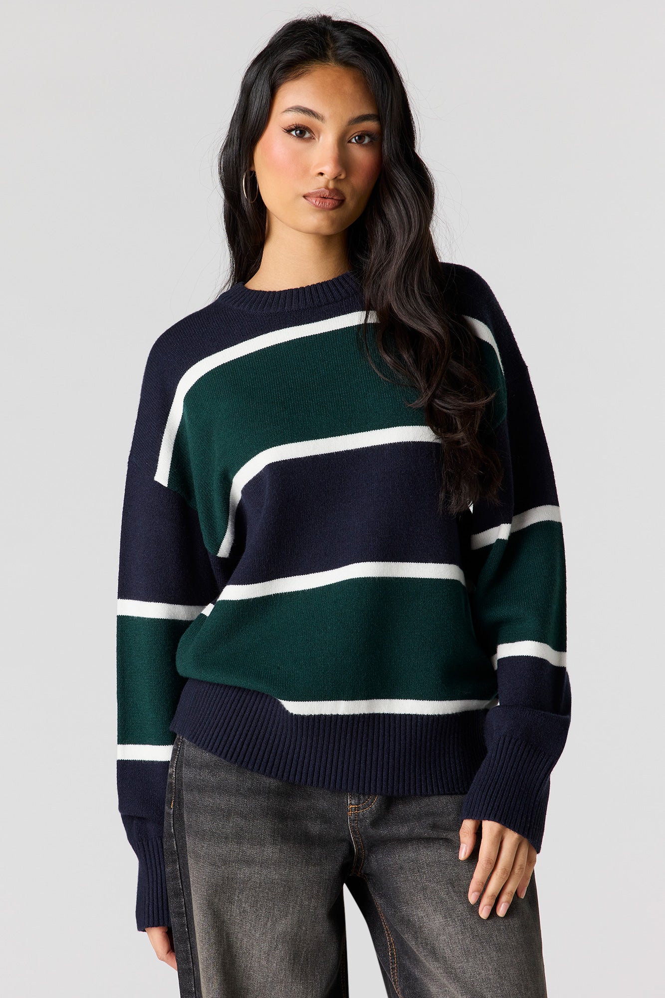 Striped Oversized Sweater