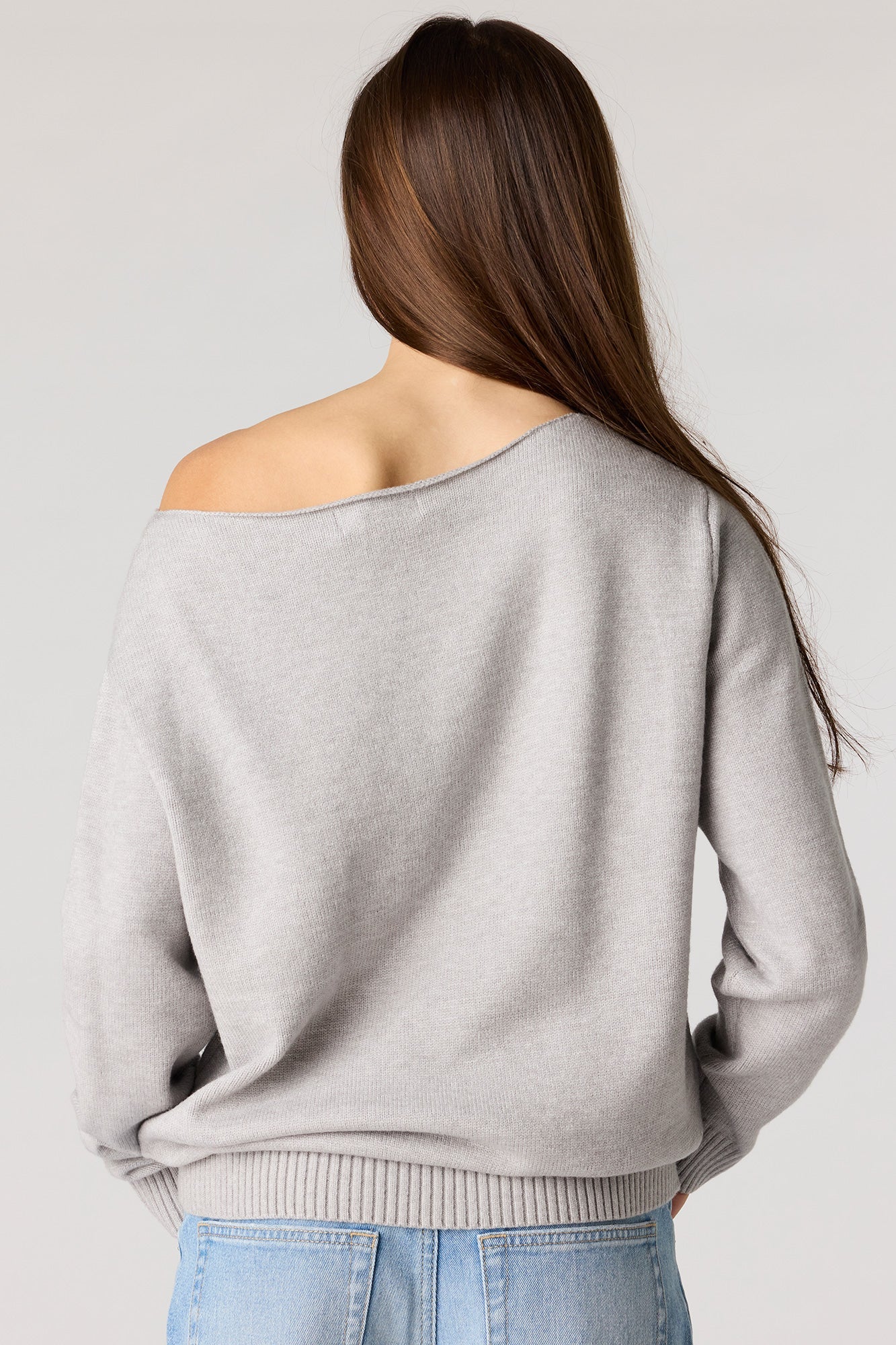Oversized Off-Shoulder Sweater