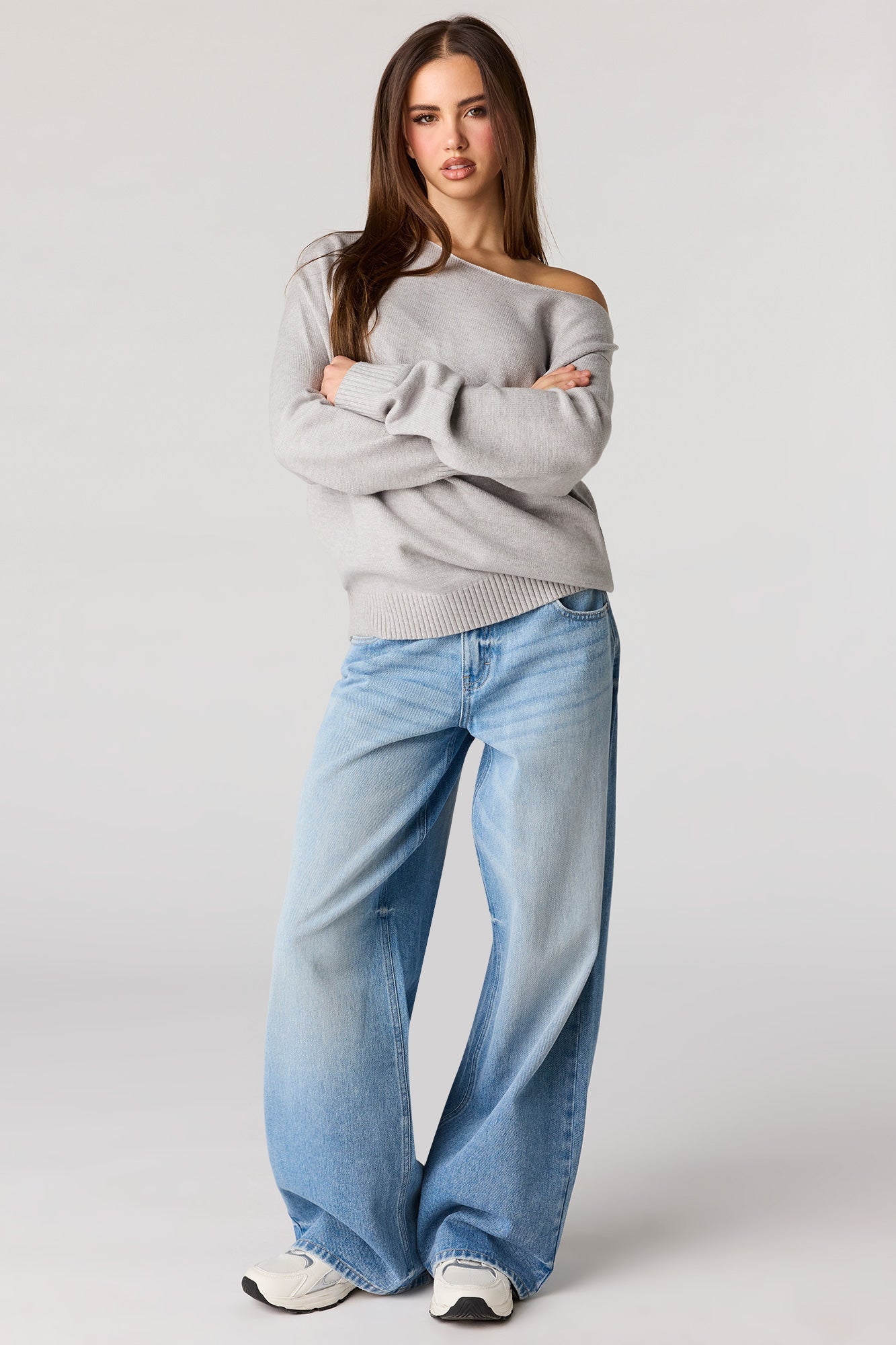 Oversized Off-Shoulder Sweater