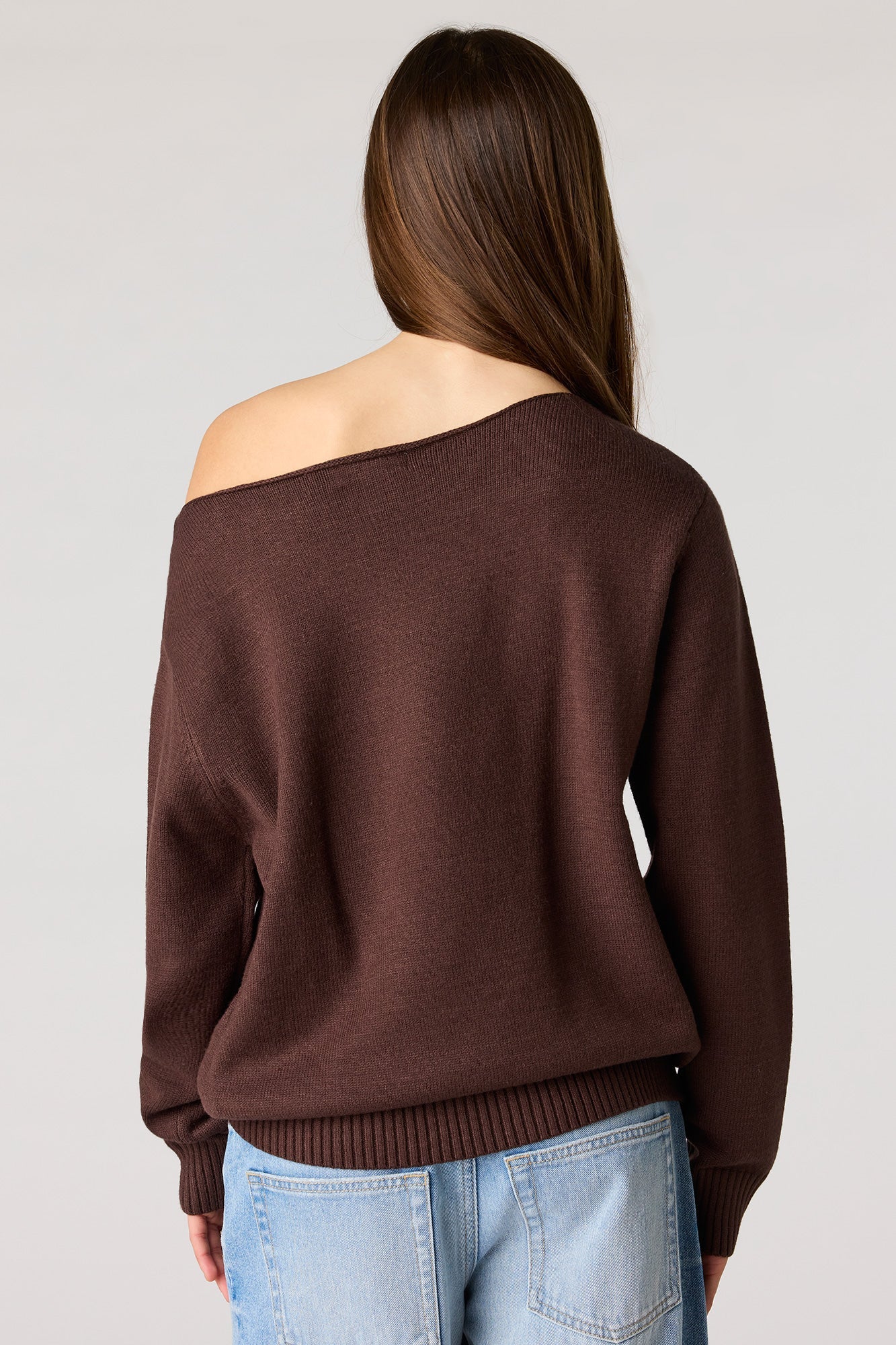Oversized Off-Shoulder Sweater