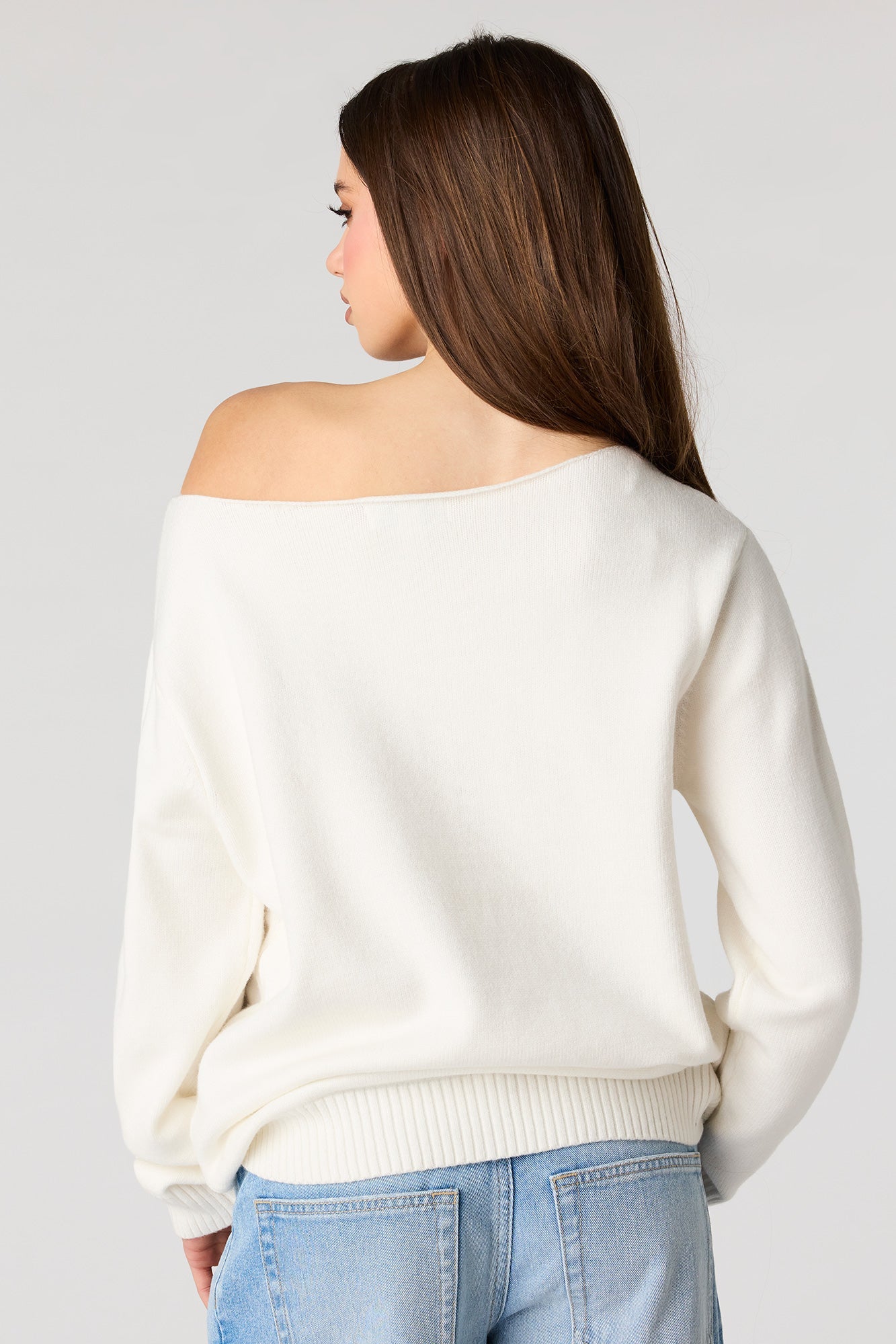 Oversized Off-Shoulder Sweater