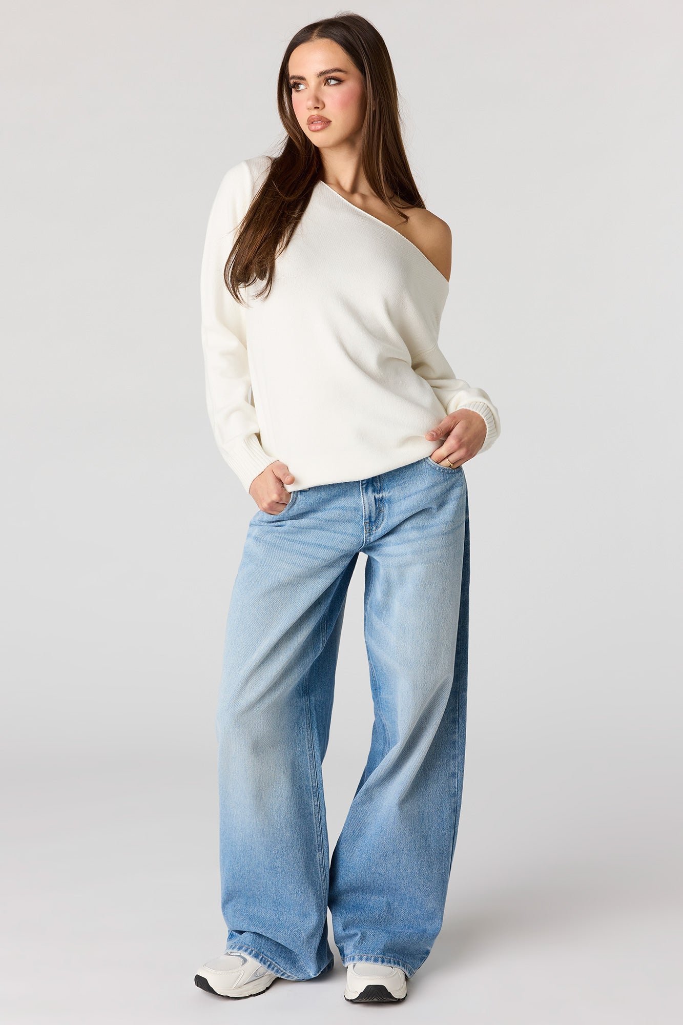 Oversized Off-Shoulder Sweater