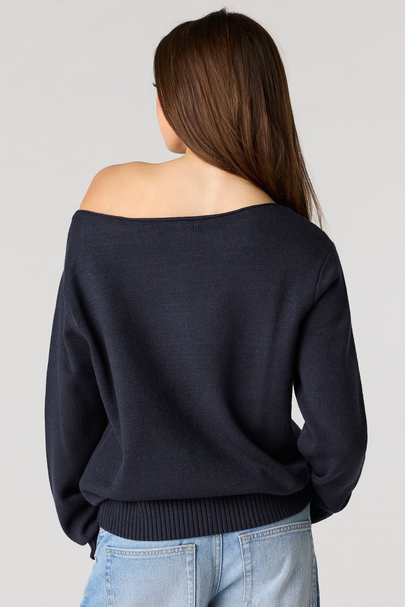 Oversized Off-Shoulder Sweater