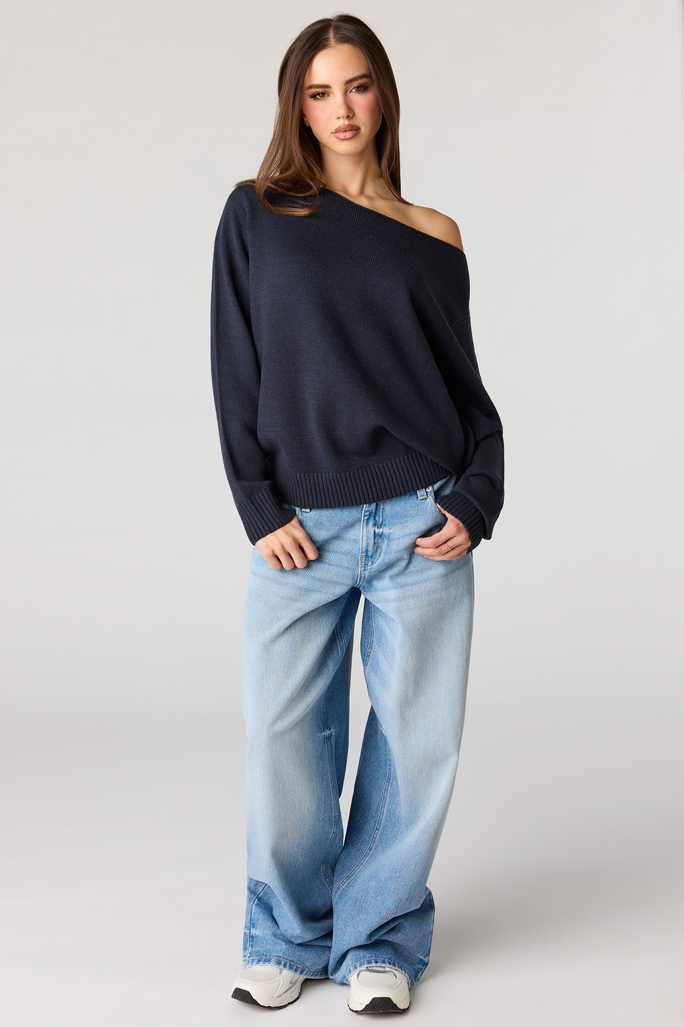 Oversized Off-Shoulder Sweater