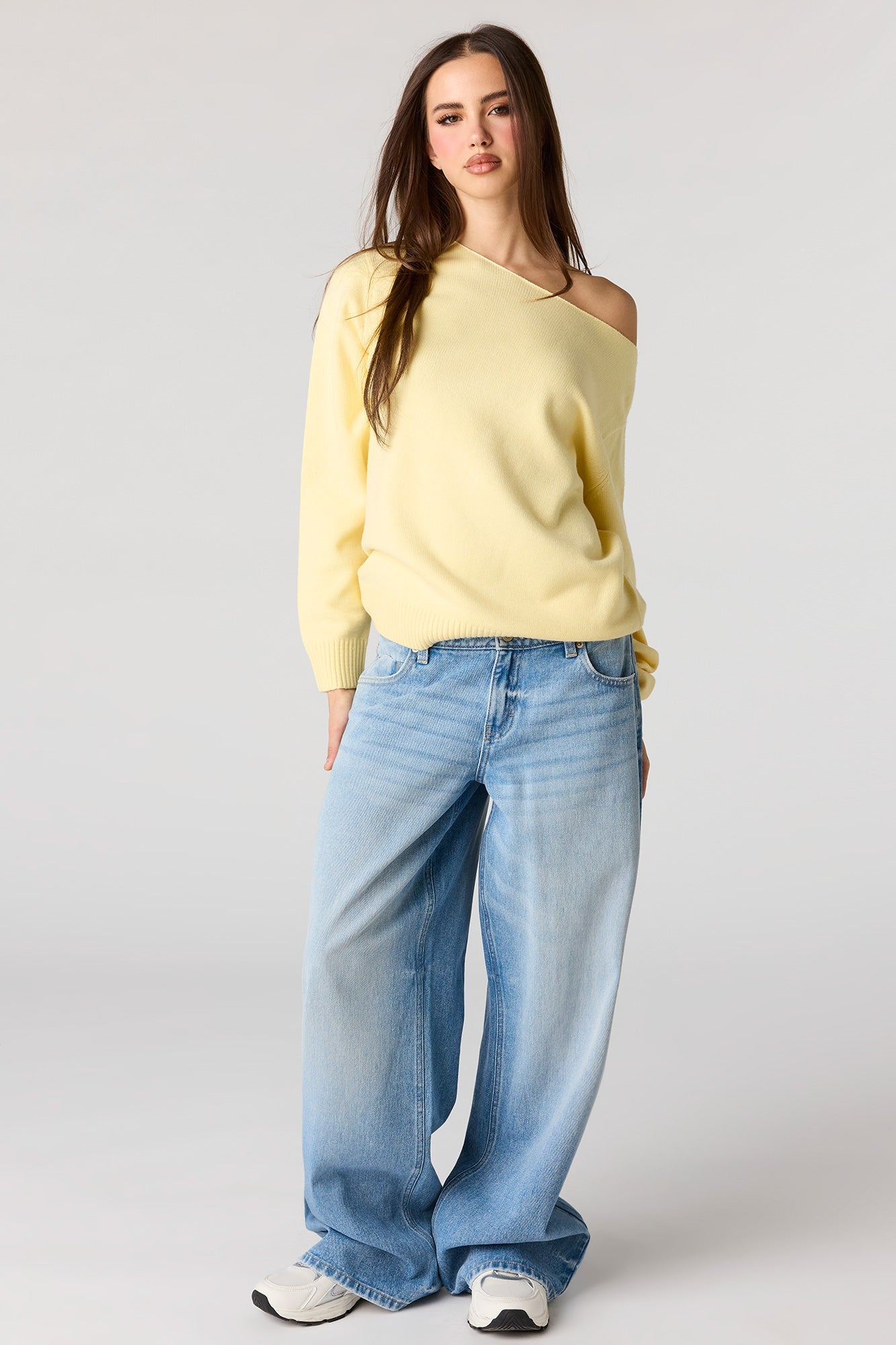 Oversized Off-Shoulder Sweater