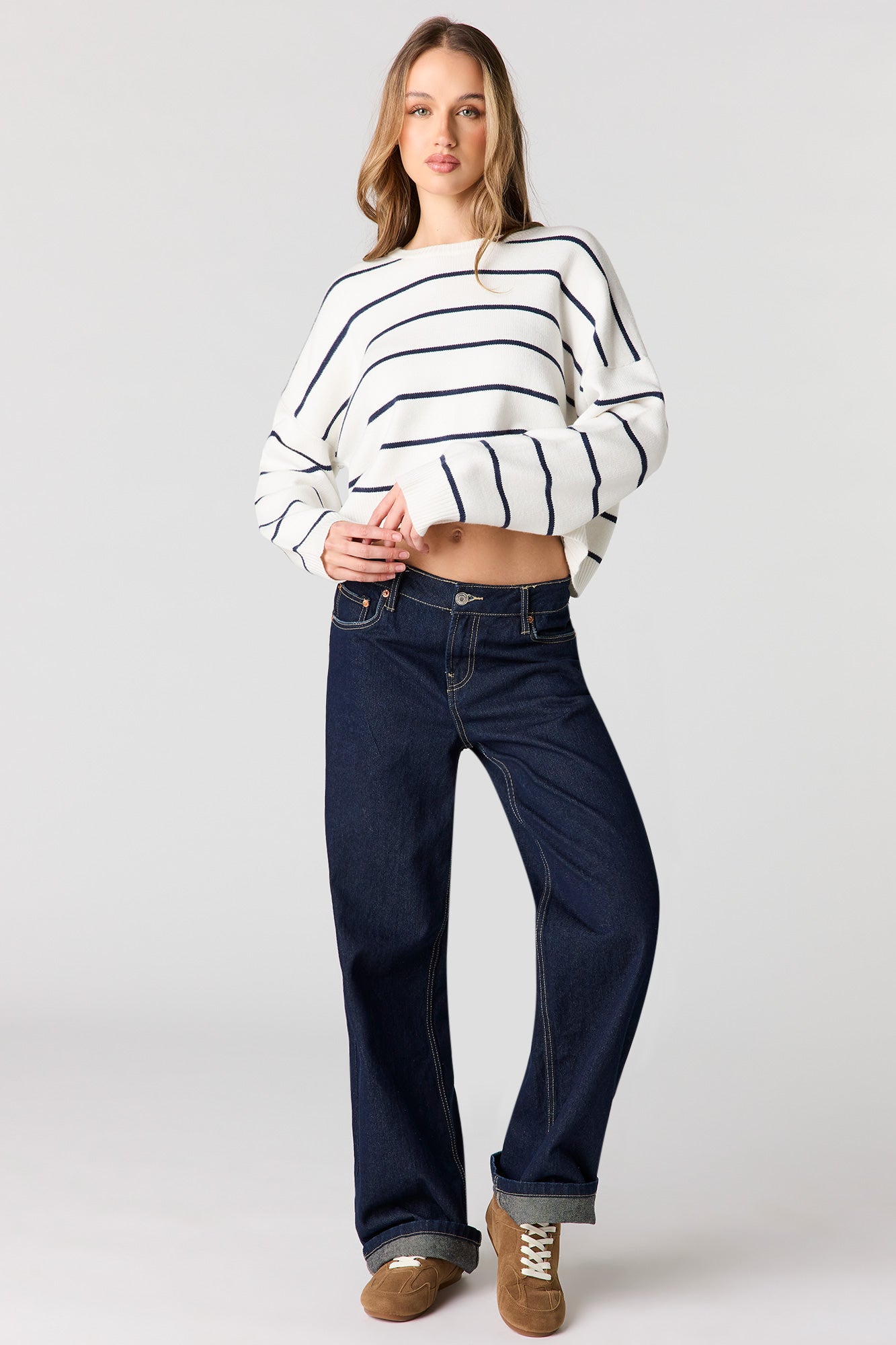 Striped Knit Sweater