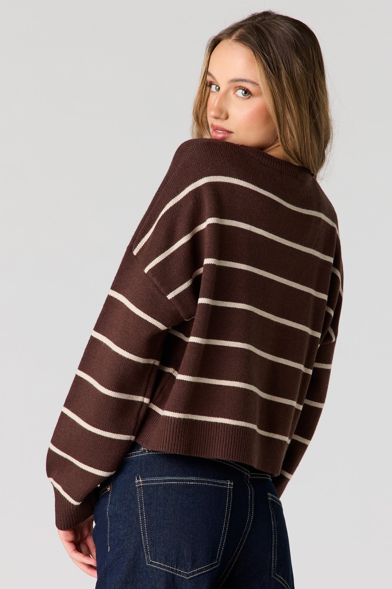 Striped Knit Sweater