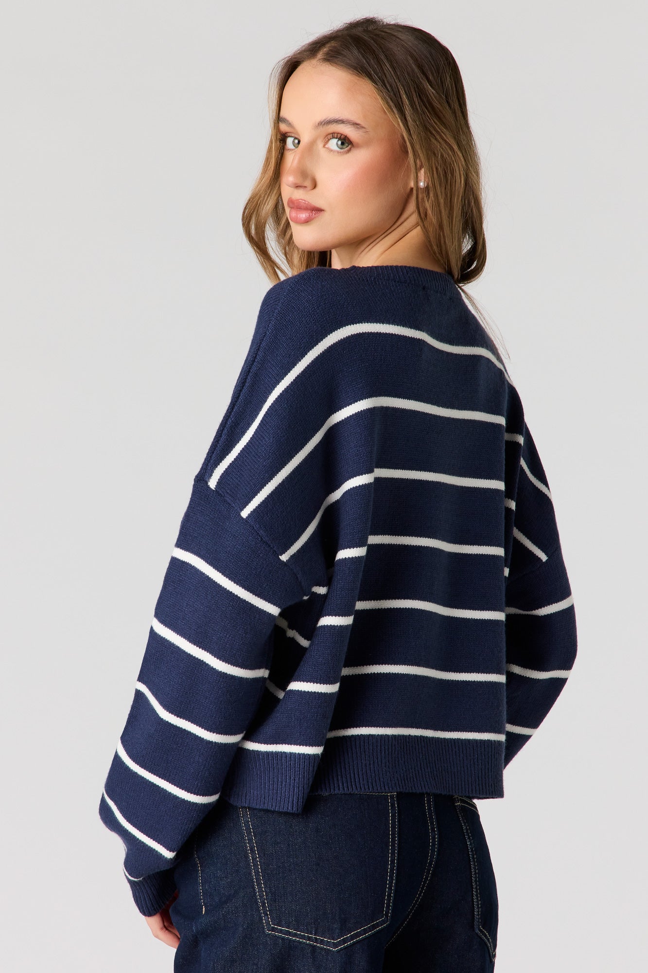 Striped Knit Sweater