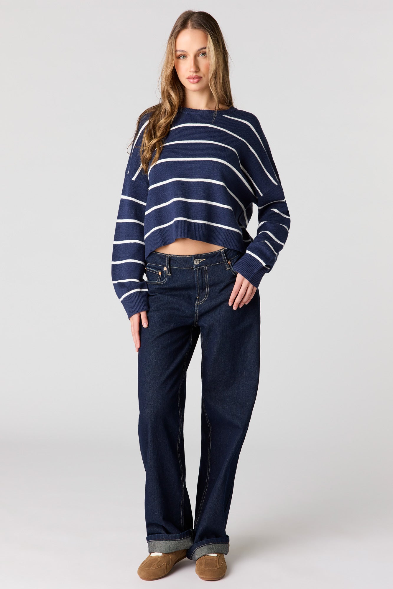 Striped Knit Sweater