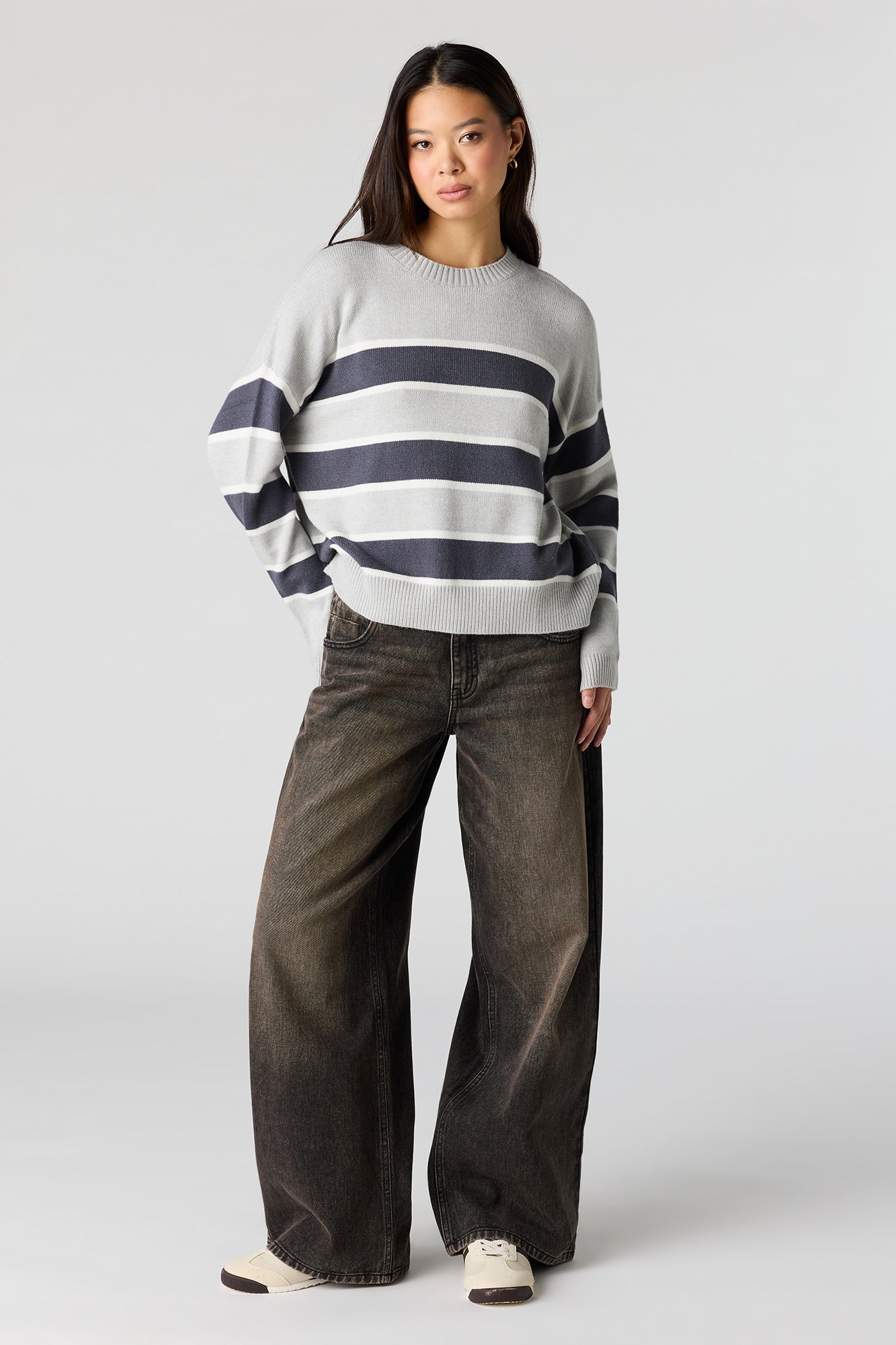 Striped Knit Sweater