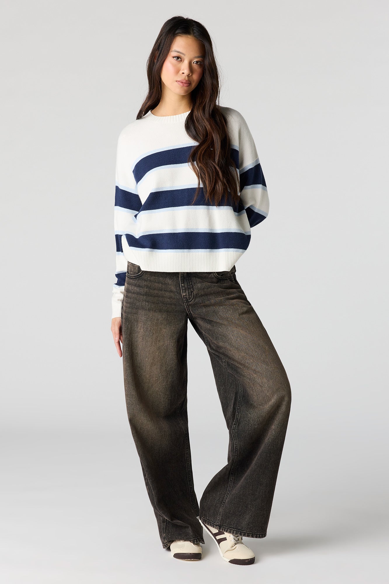 Striped Knit Sweater