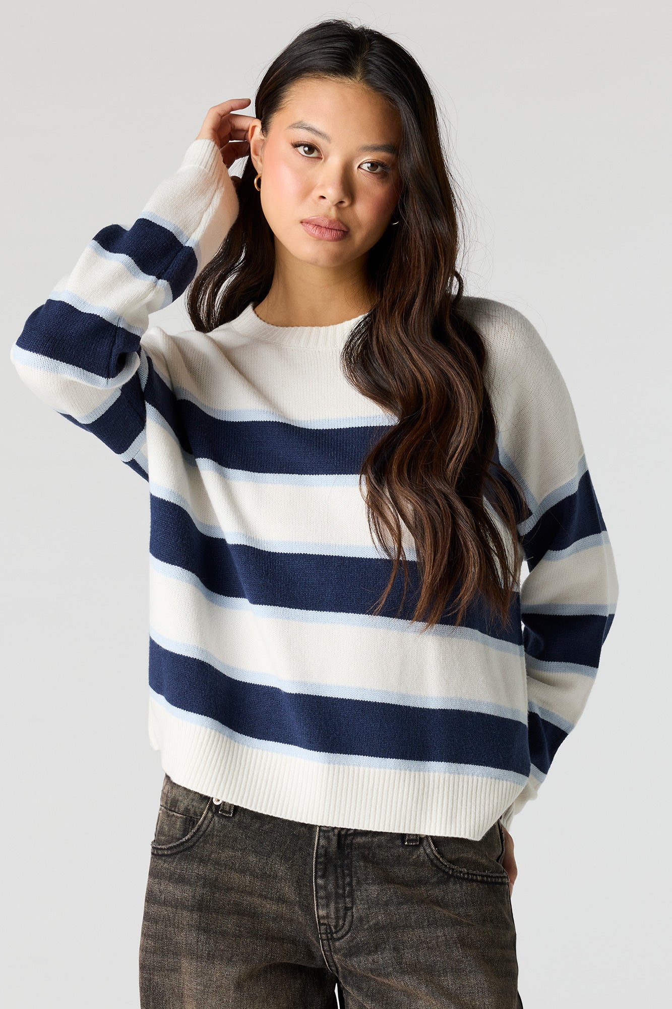 Striped Knit Sweater