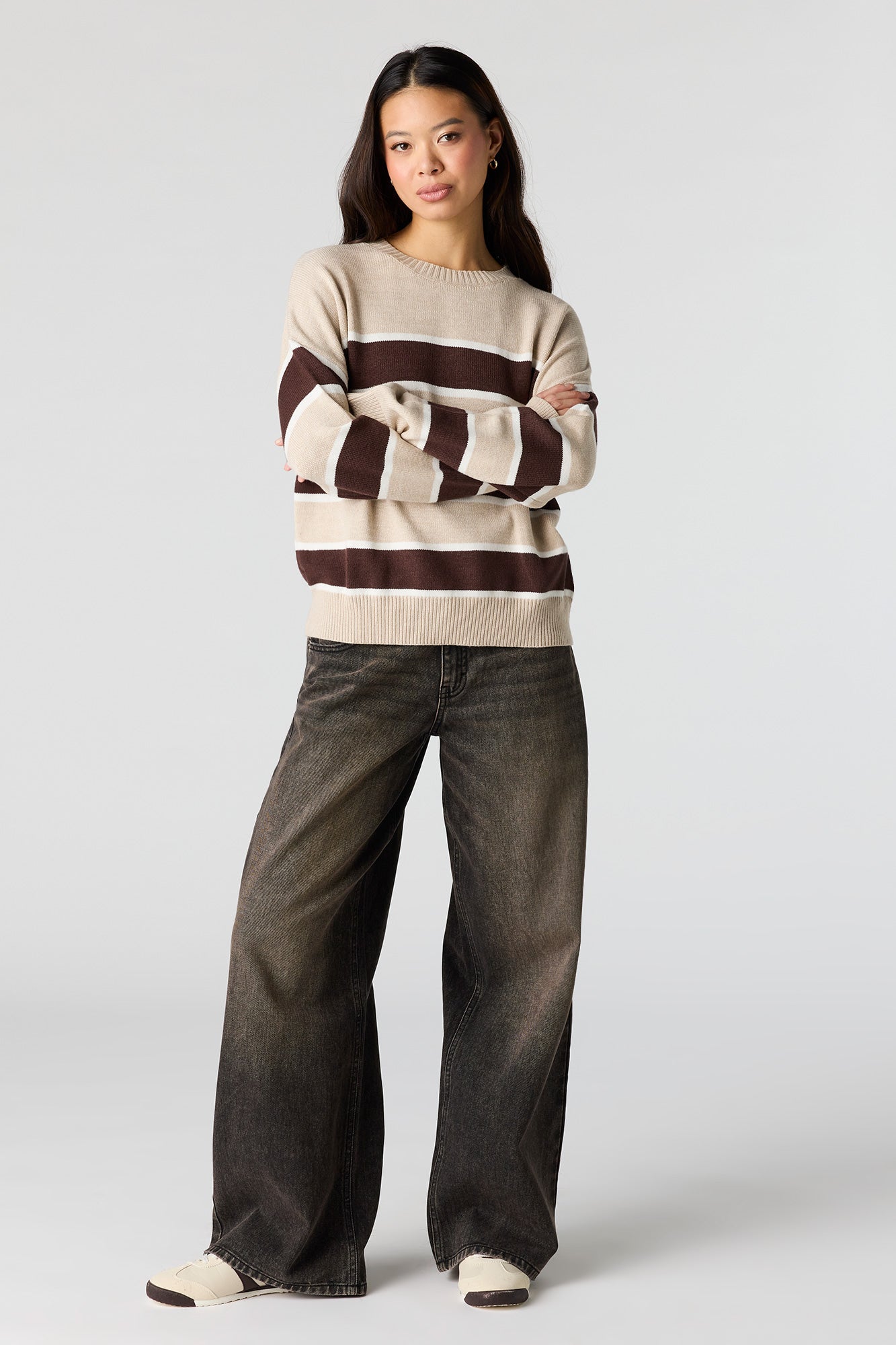 Striped Knit Sweater