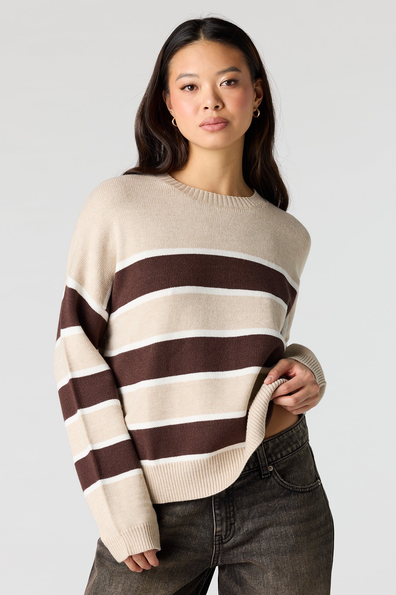 Striped Knit Sweater