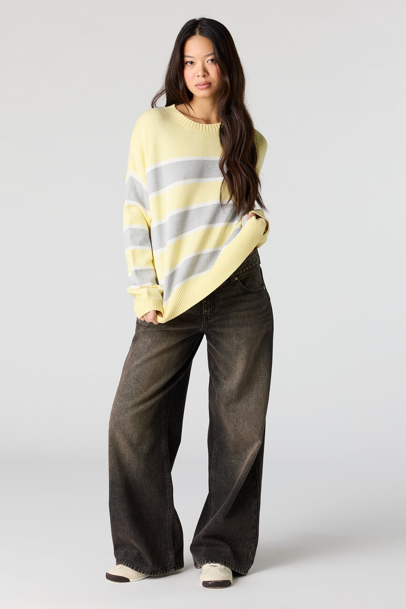 Striped Knit Sweater