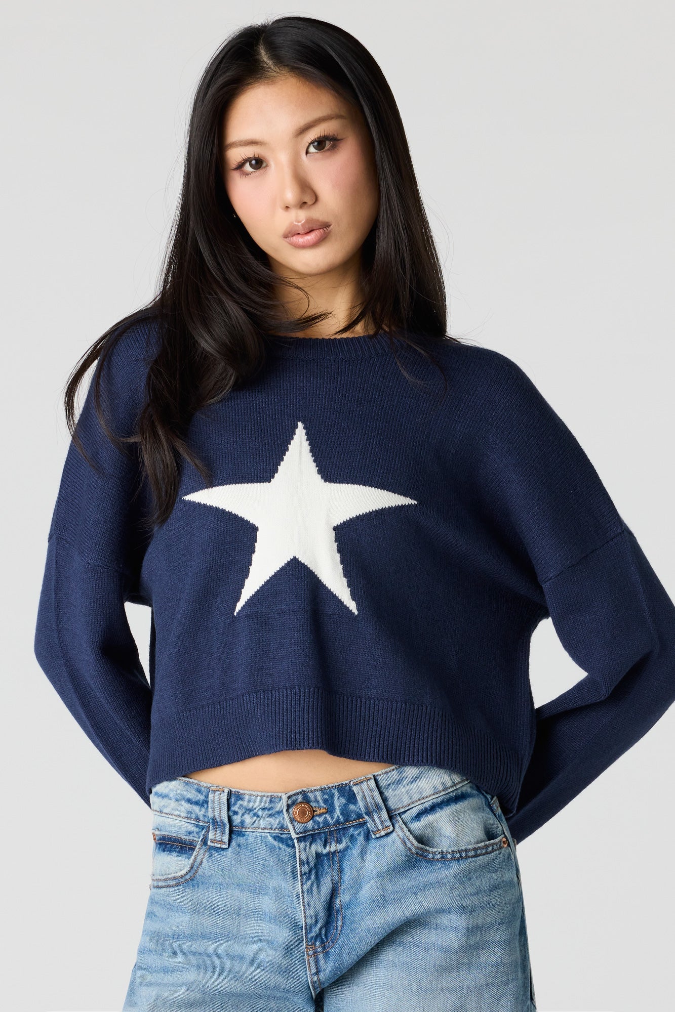 Jacquard Knit Sweater