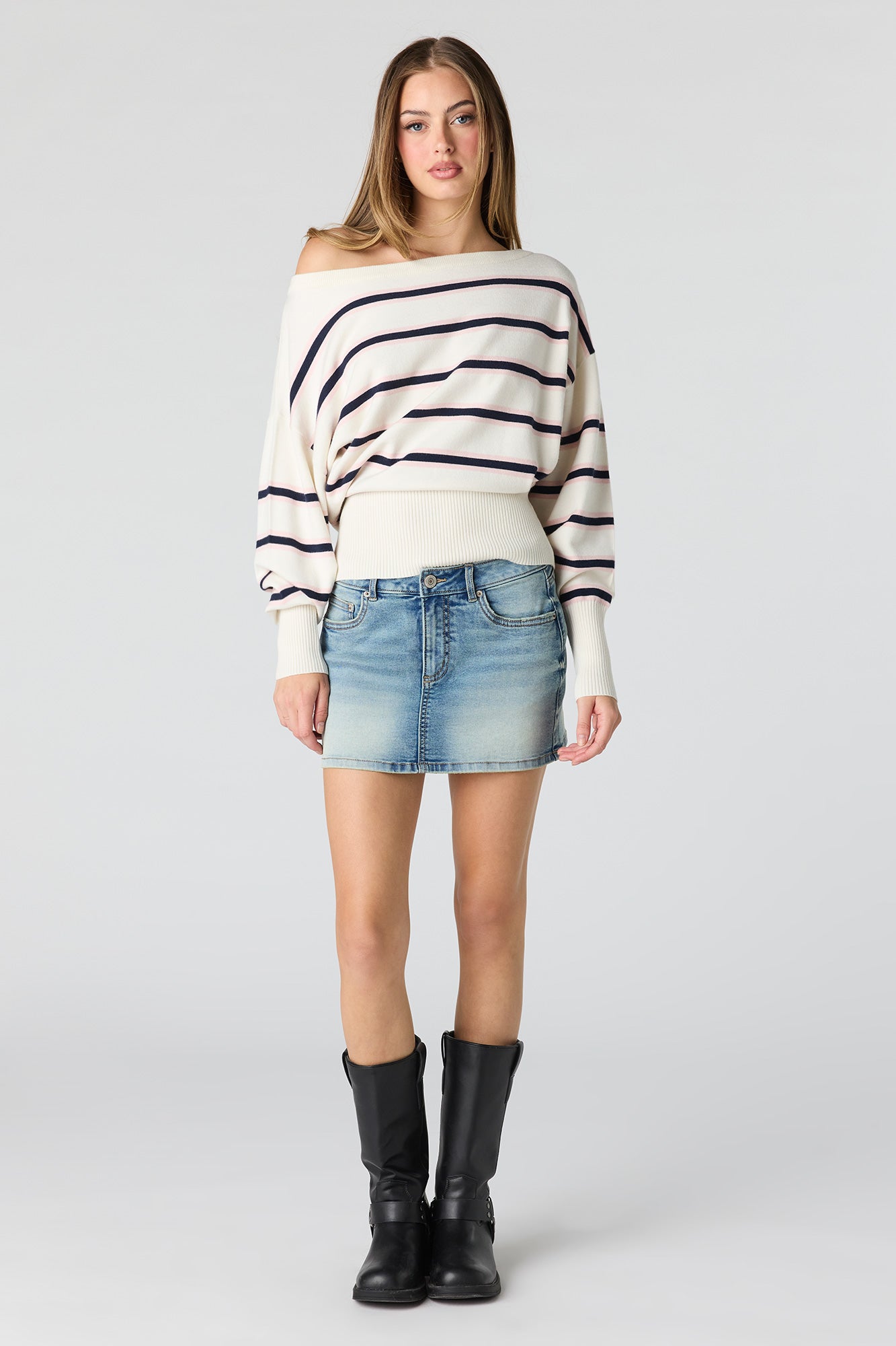 Striped Dolman Sweater