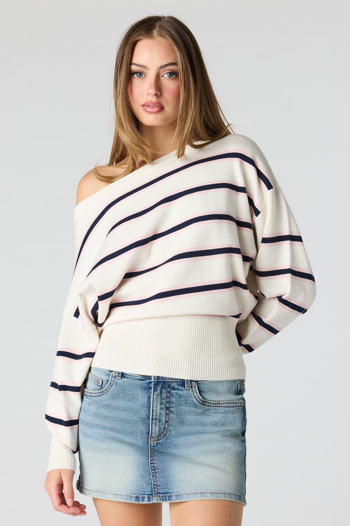 Striped Dolman Sweater
