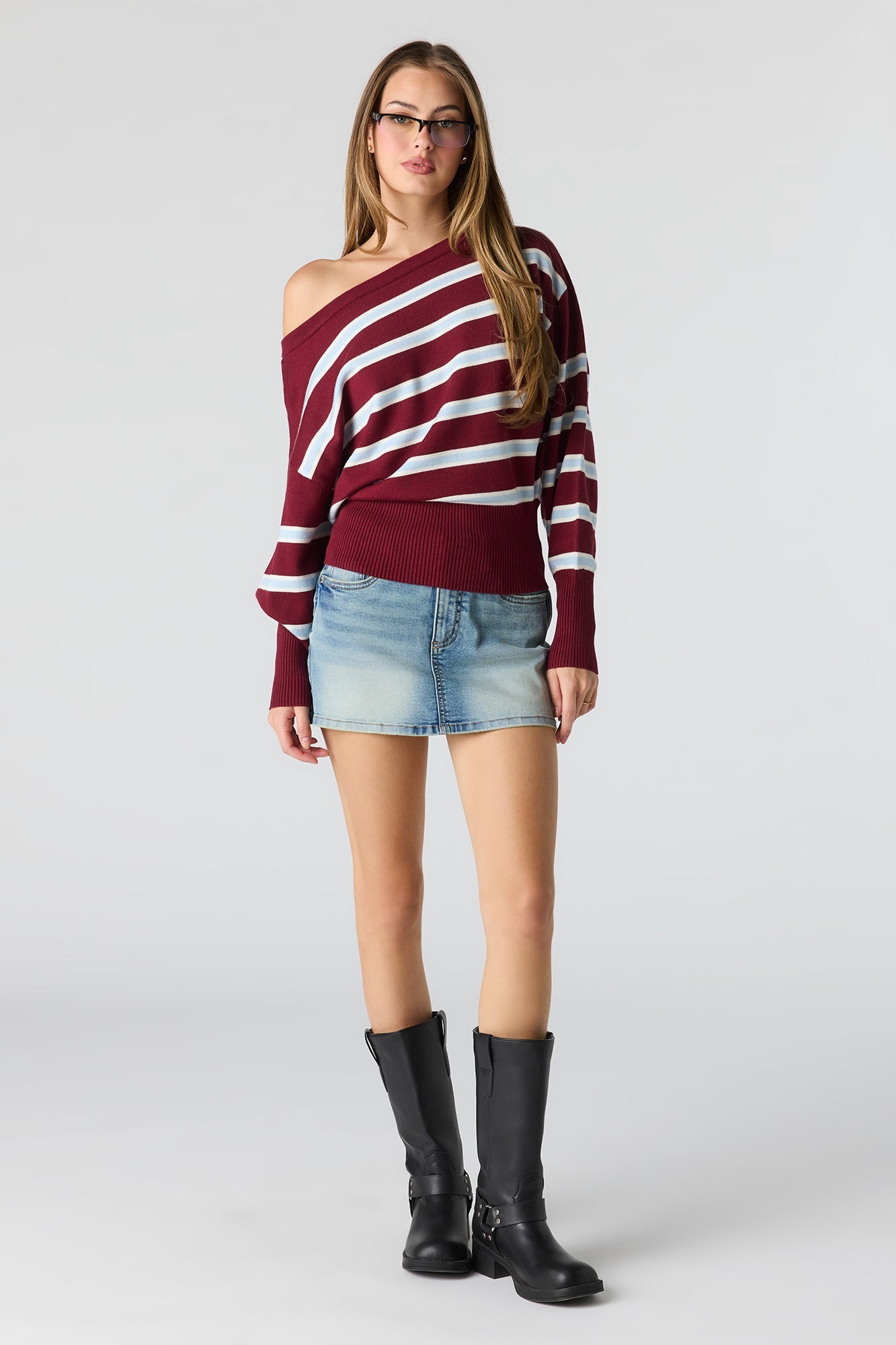 Striped Dolman Sweater