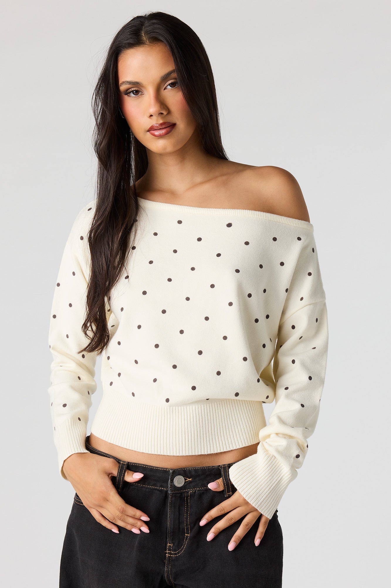 Off Shoulder Sweater