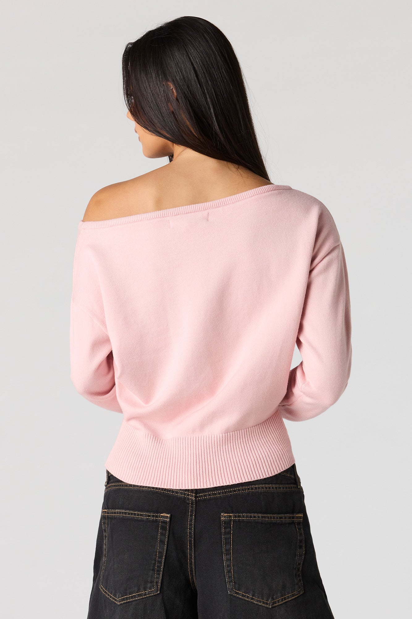 Off Shoulder Dolman Sleeve Sweater