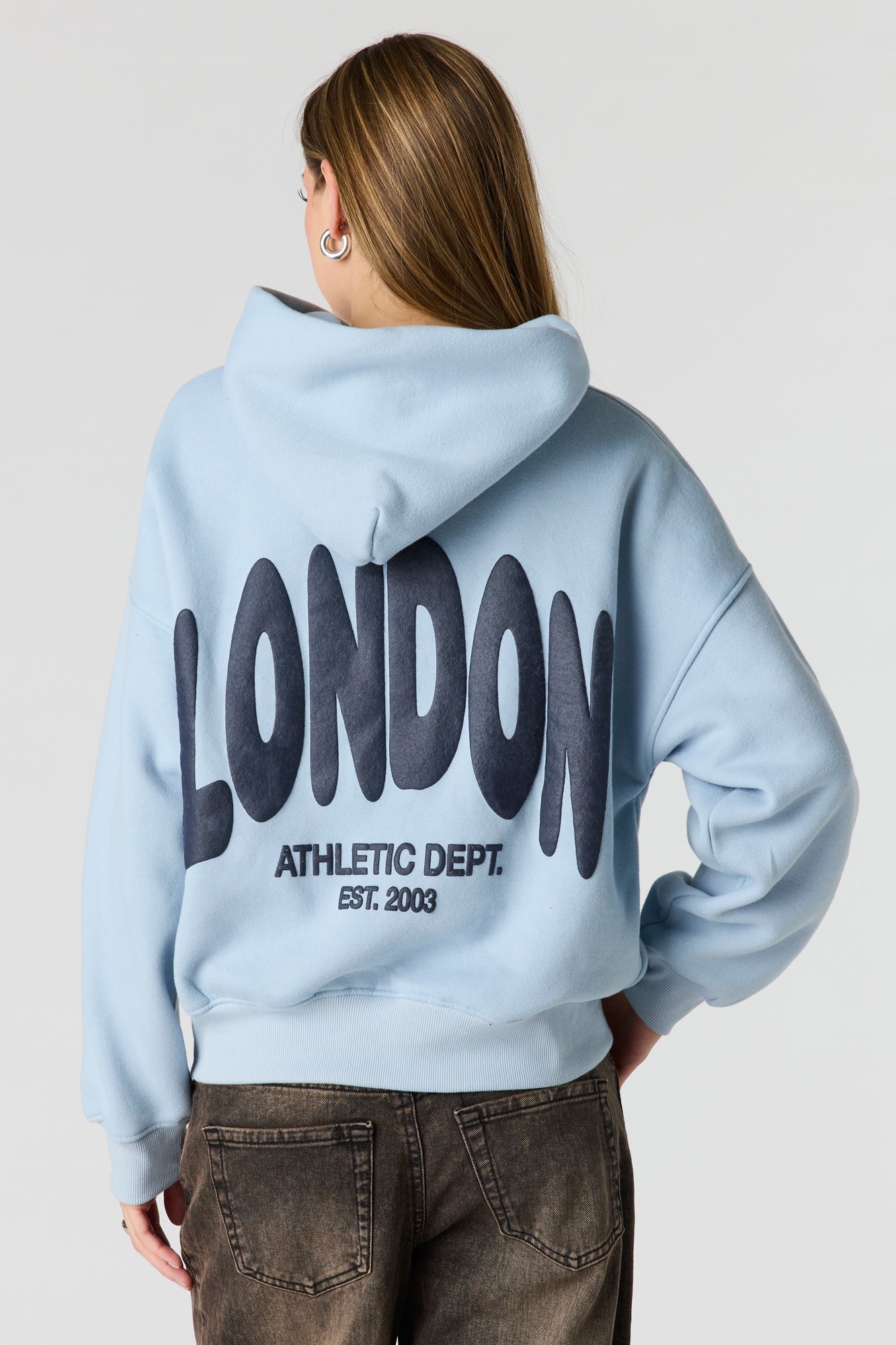 Luxe Fleece Graphic Boyfriend Hoodie