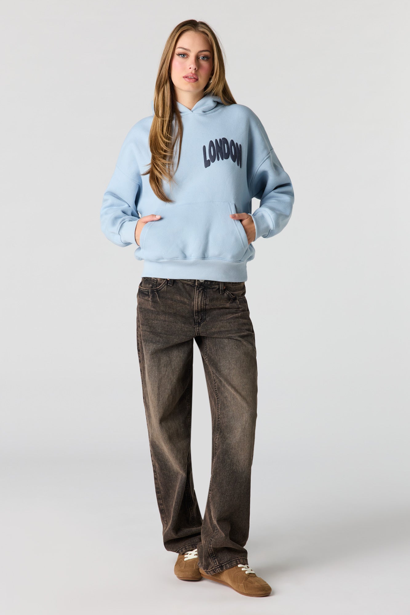 Luxe Fleece Graphic Boyfriend Hoodie