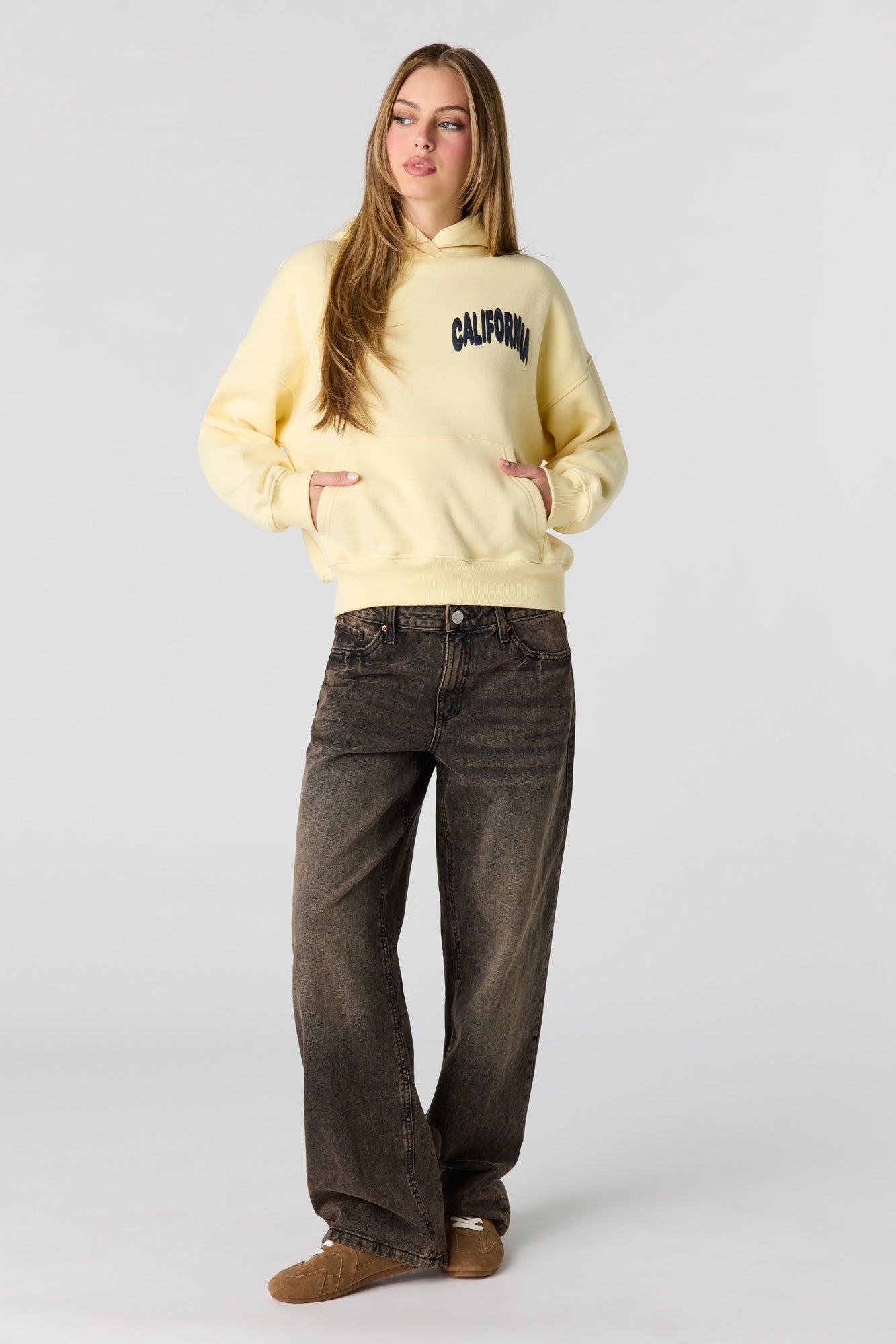 Luxe Fleece Graphic Boyfriend Hoodie