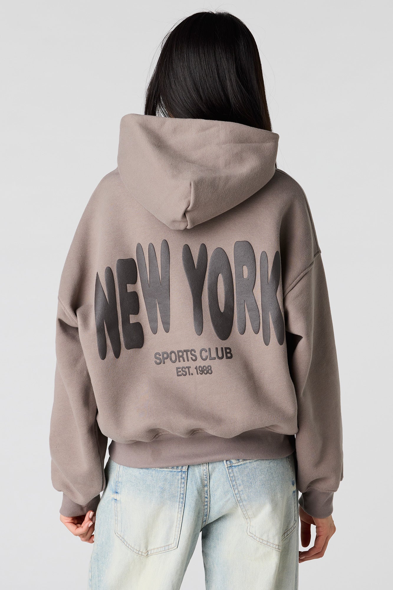 Luxe Fleece Graphic Boyfriend Hoodie
