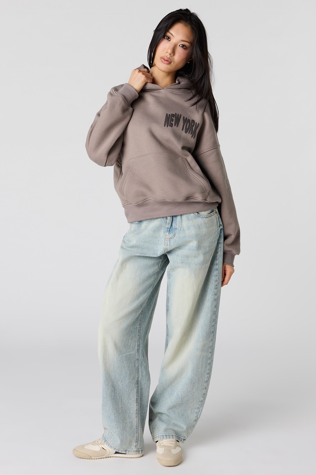 Luxe Fleece Graphic Boyfriend Hoodie
