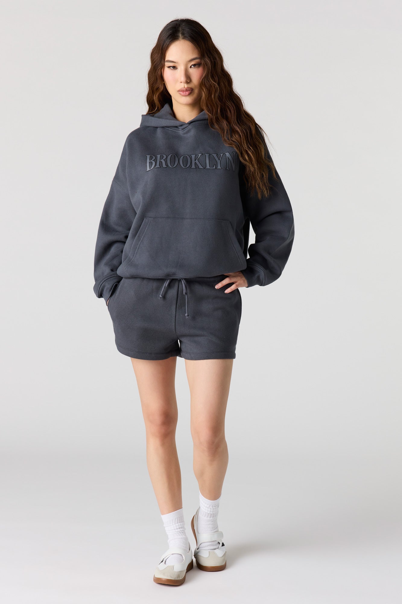 Luxe Fleece Graphic Boyfriend Hoodie