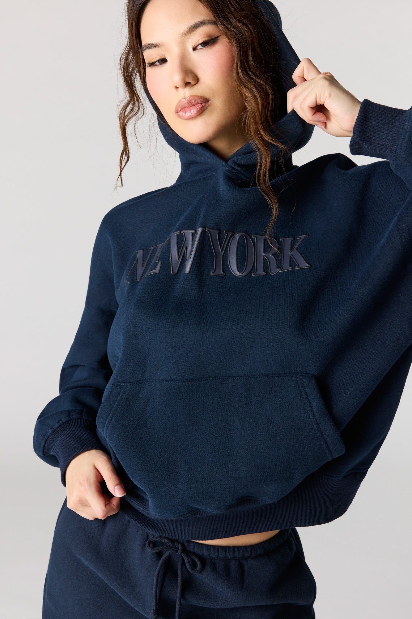 Luxe Fleece Graphic Boyfriend Hoodie